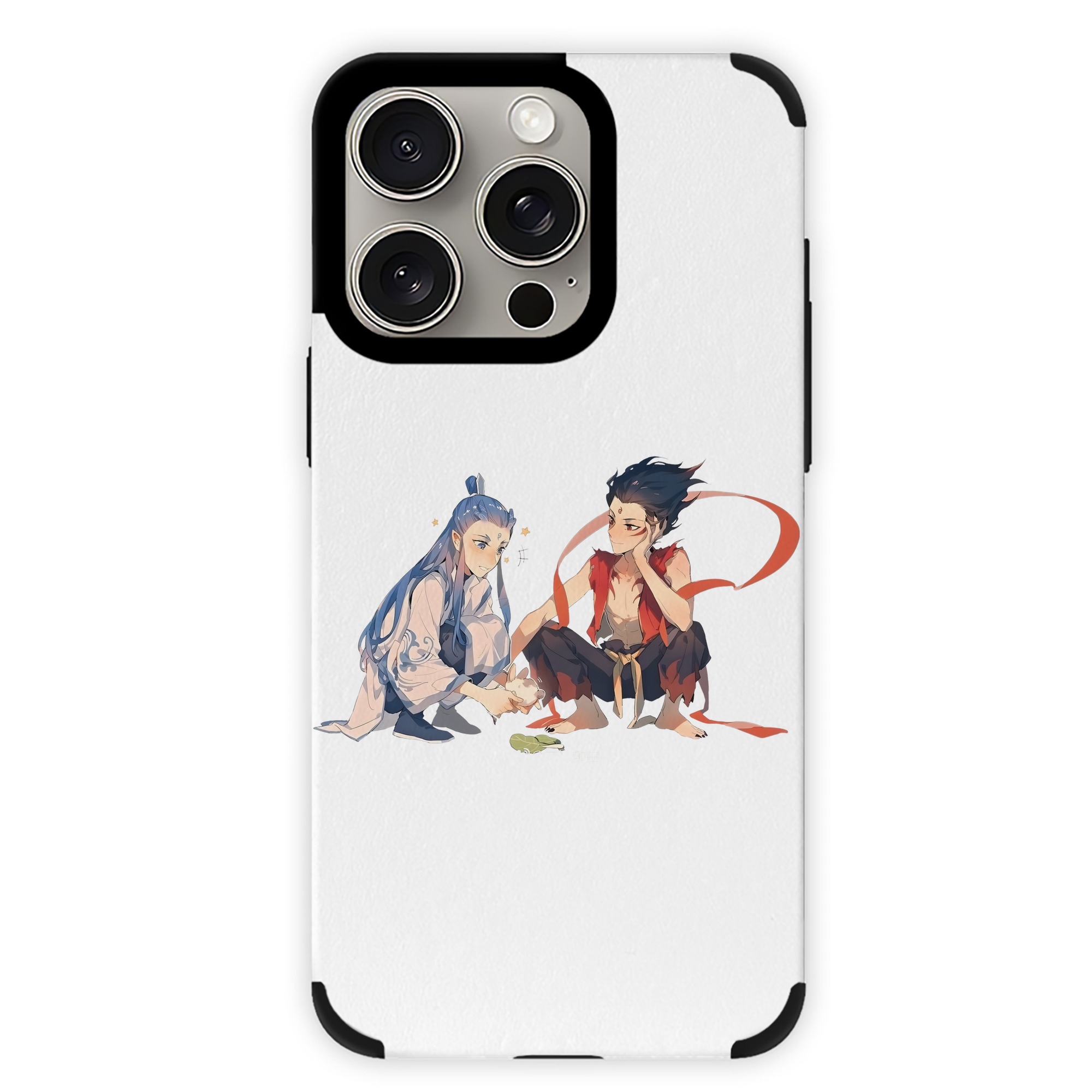 （画像用） Ne Zha 2 ナタ 魔童の大暴れ 【iPhone15ProMax対応】 PUレザー スマホケース 耐衝撃＆黄変防止