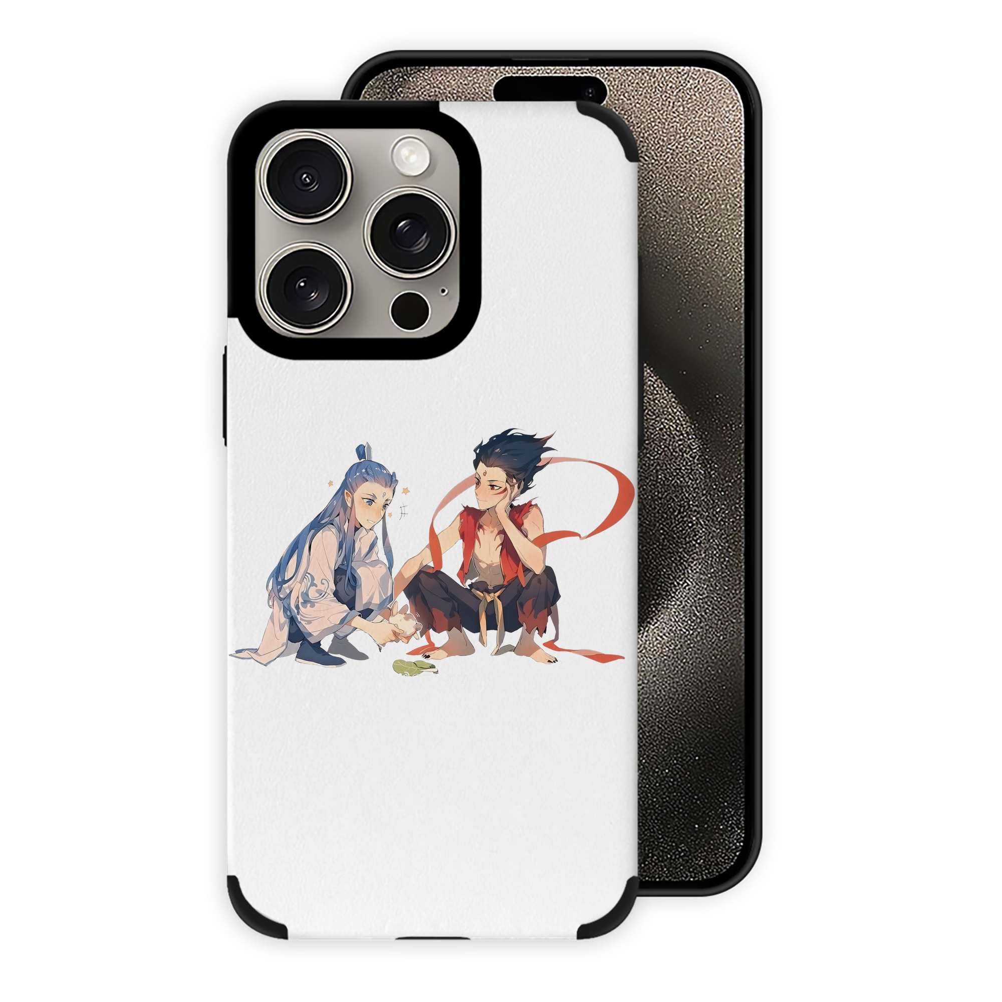 （画像用） Ne Zha 2 ナタ 魔童の大暴れ 【iPhone15ProMax対応】 PUレザー スマホケース 耐衝撃＆黄変防止