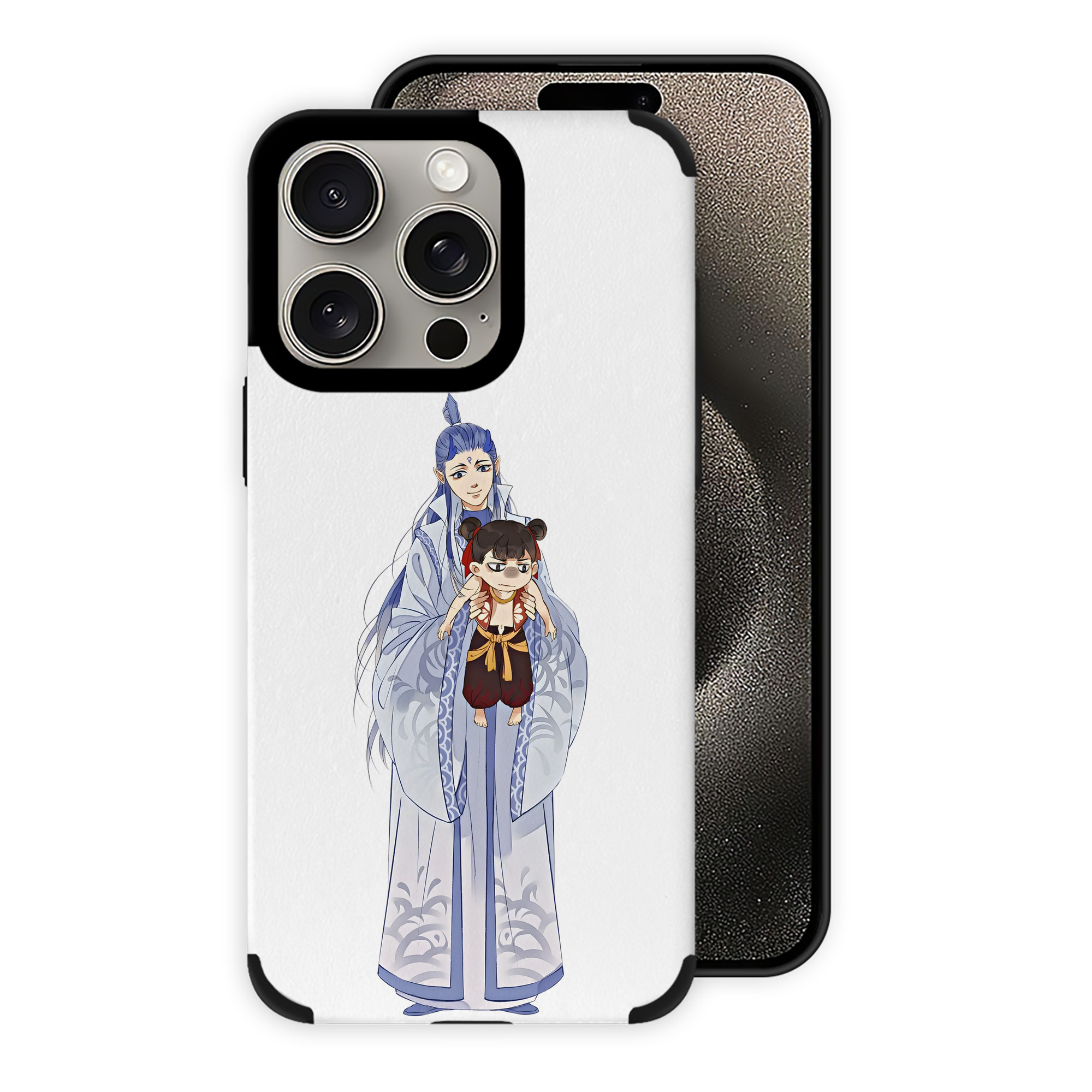 （画像用） Ne Zha 2 ナタ 魔童の大暴れ 【iPhone15ProMax対応】 PUレザー スマホケース 耐衝撃＆黄変防止