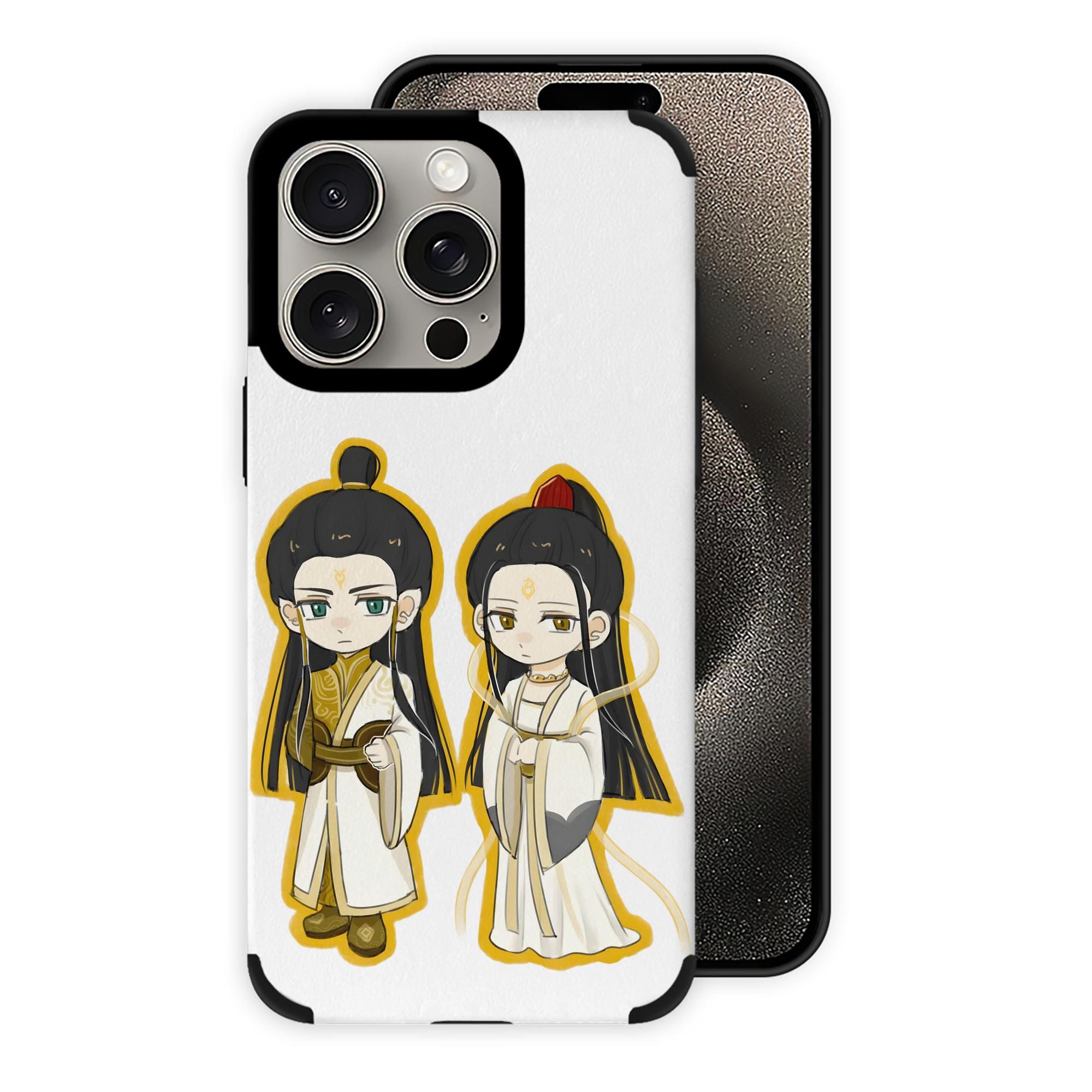 （画像用） Ne Zha 2 ナタ 魔童の大暴れ 【iPhone15ProMax対応】 PUレザー スマホケース 耐衝撃＆黄変防止