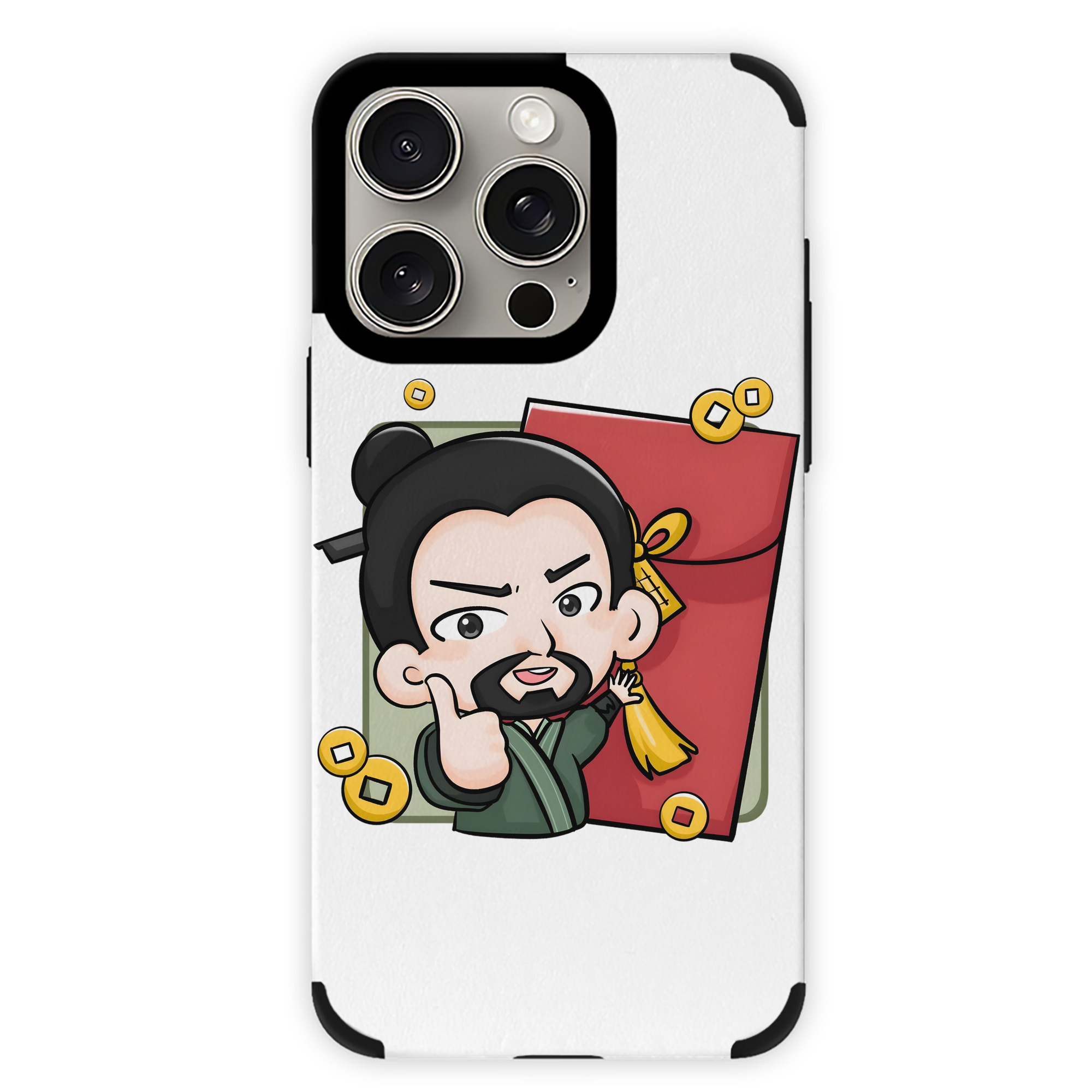 （画像用） Ne Zha 2 ナタ 魔童の大暴れ 【iPhone15ProMax対応】 PUレザー スマホケース 耐衝撃＆黄変防止