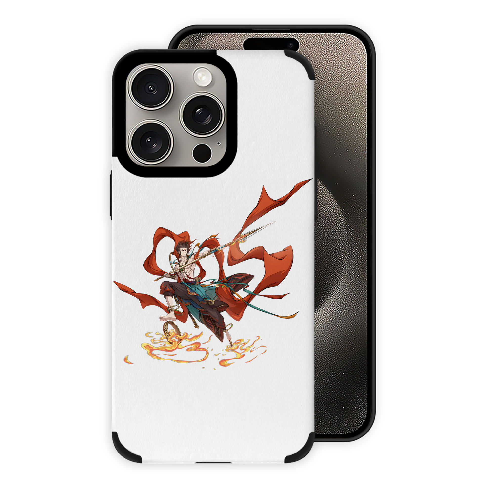 Ne Zha 2 ナタ 魔童の大暴れ 【iPhone15ProMax対応】 PUレザー スマホケース 耐衝撃＆黄変防止