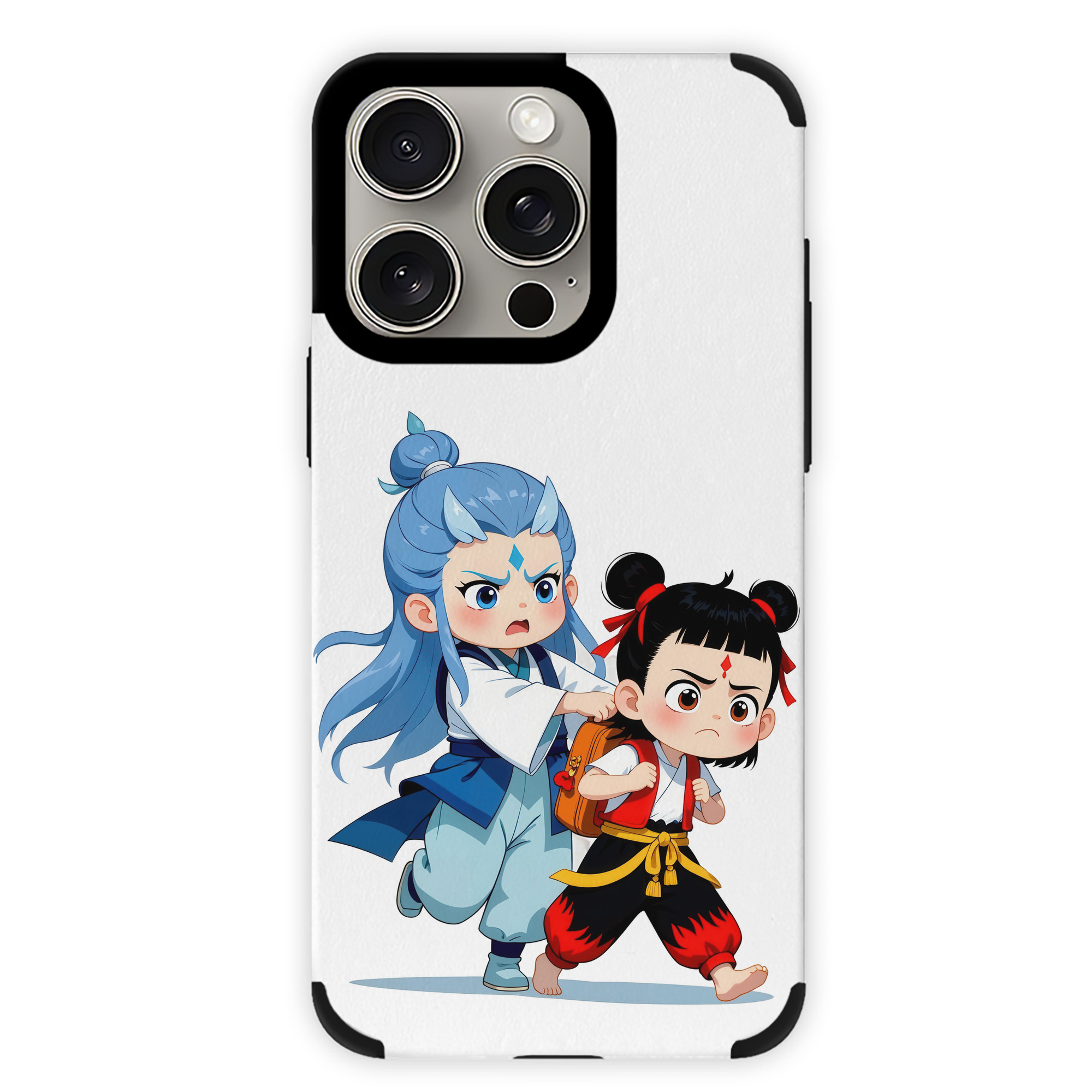 （画像用） Ne Zha 2 ナタ 魔童の大暴れ 【iPhone15ProMax対応】 PUレザー スマホケース 耐衝撃＆黄変防止