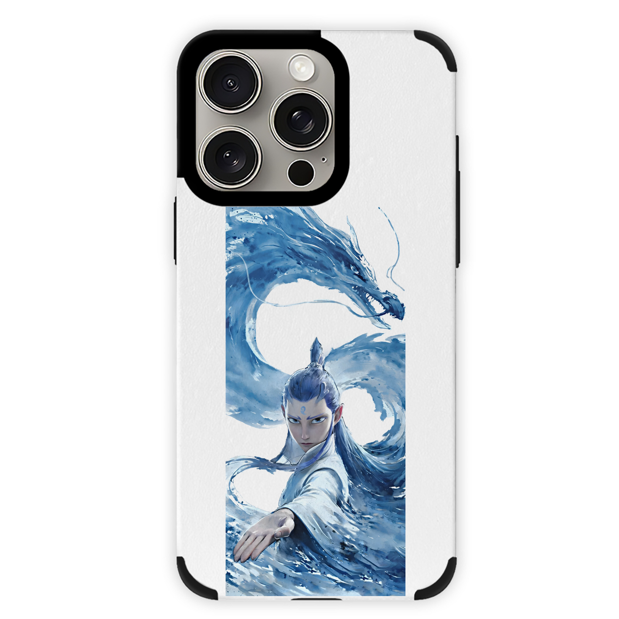 （画像用） Ne Zha 2 ナタ 魔童の大暴れ 【iPhone15ProMax対応】 PUレザー スマホケース 耐衝撃＆黄変防止