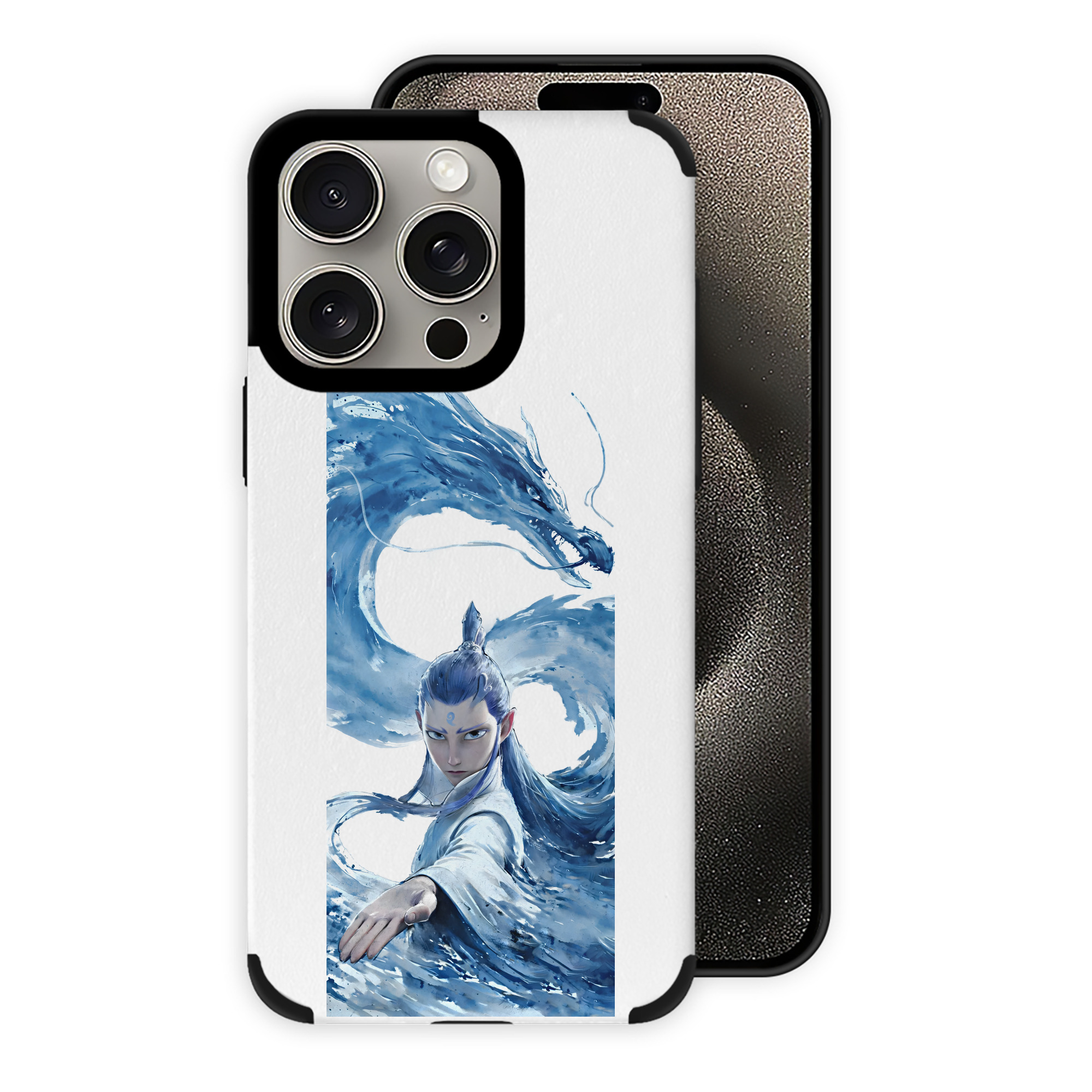 （画像用） Ne Zha 2 ナタ 魔童の大暴れ 【iPhone15ProMax対応】 PUレザー スマホケース 耐衝撃＆黄変防止