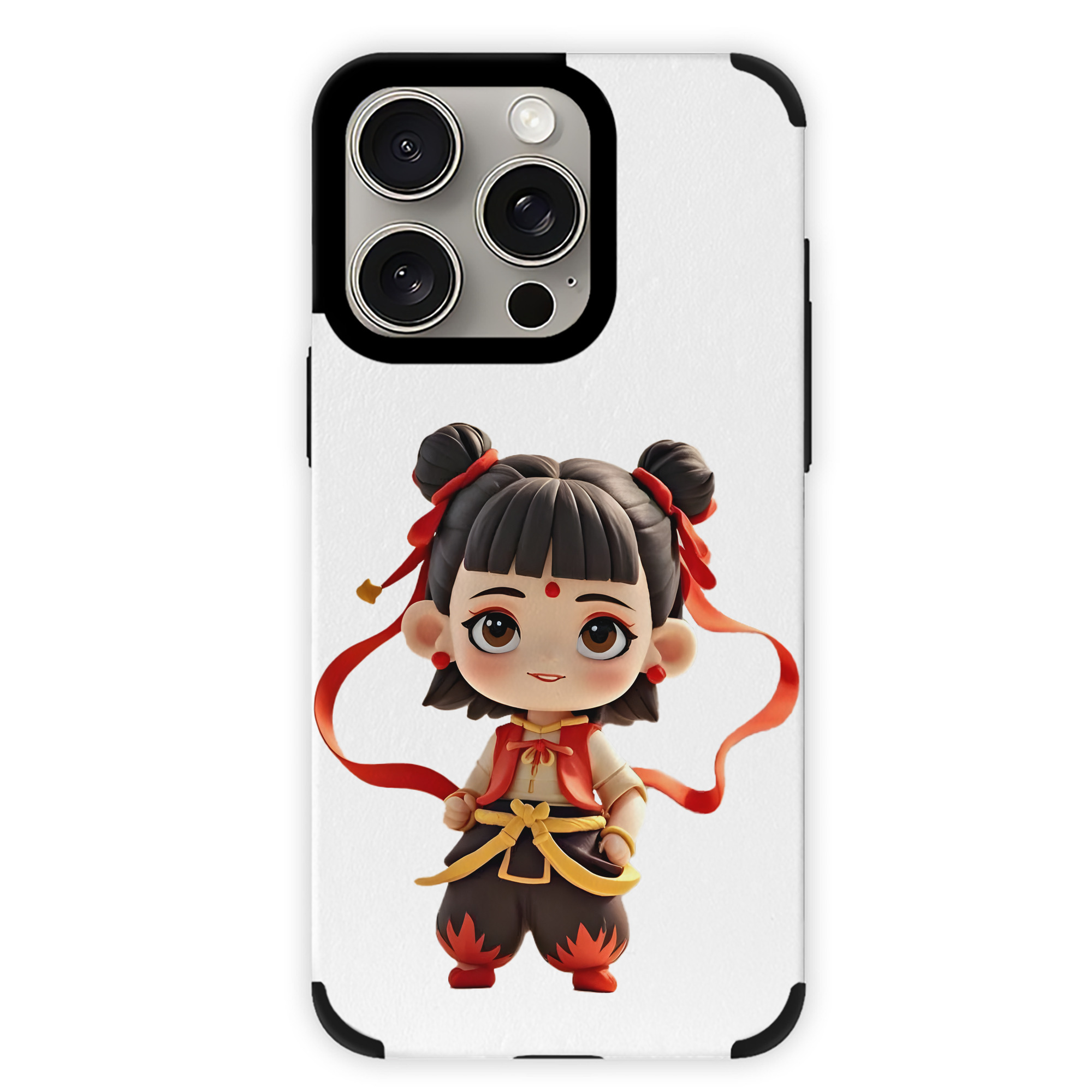（画像用） Ne Zha 2 ナタ 魔童の大暴れ 【iPhone15ProMax対応】 PUレザー スマホケース 耐衝撃＆黄変防止