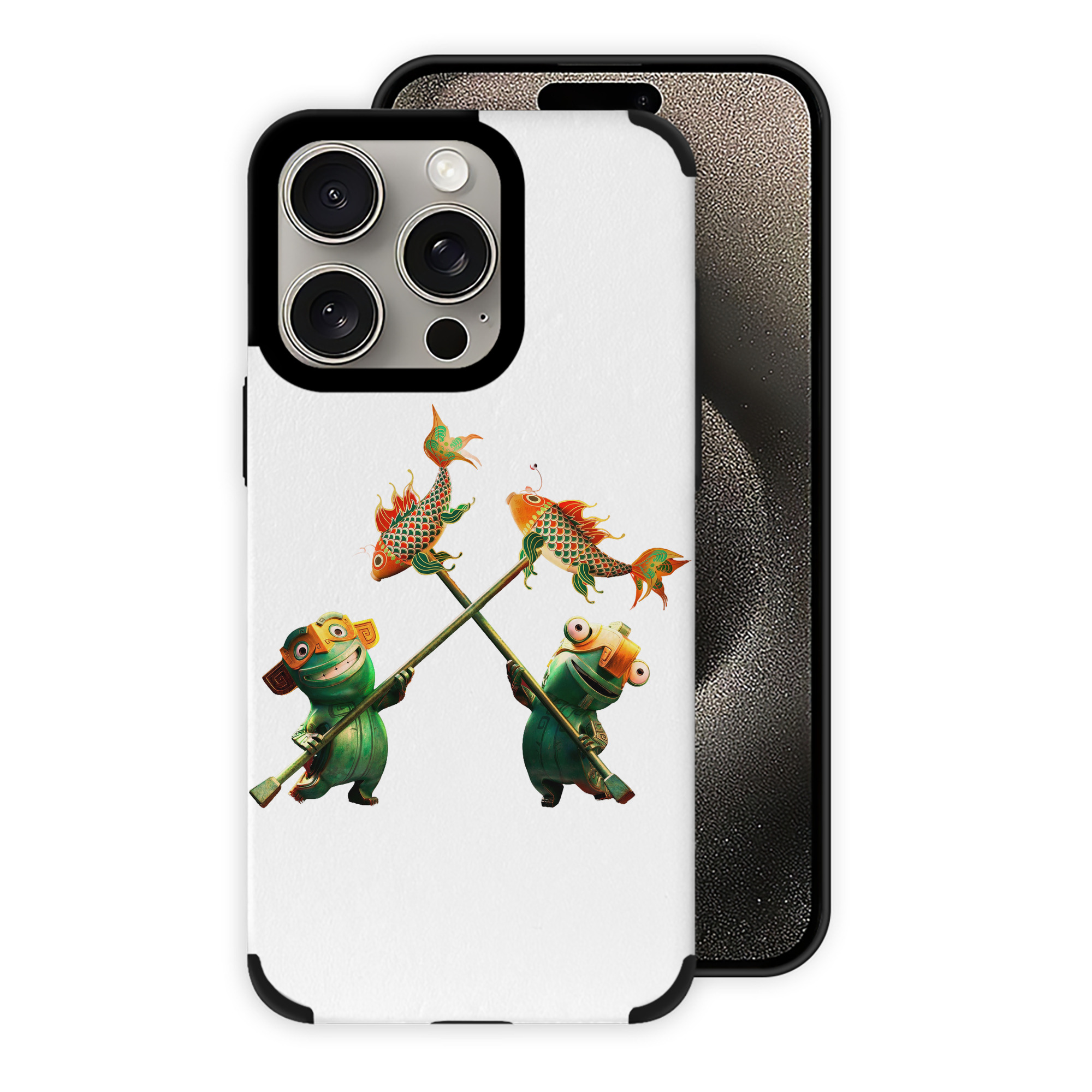 （画像用） Ne Zha 2 ナタ 魔童の大暴れ 【iPhone15ProMax対応】 PUレザー スマホケース 耐衝撃＆黄変防止