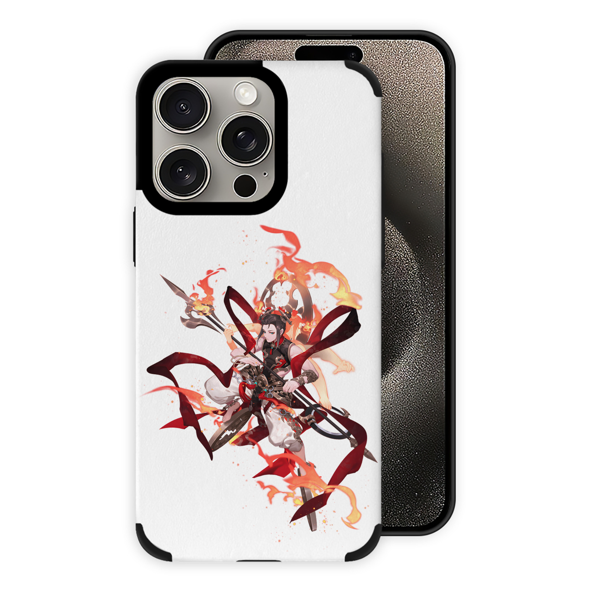 Ne Zha 2 ナタ 魔童の大暴れ 【iPhone15ProMax対応】 PUレザー スマホケース 耐衝撃＆黄変防止