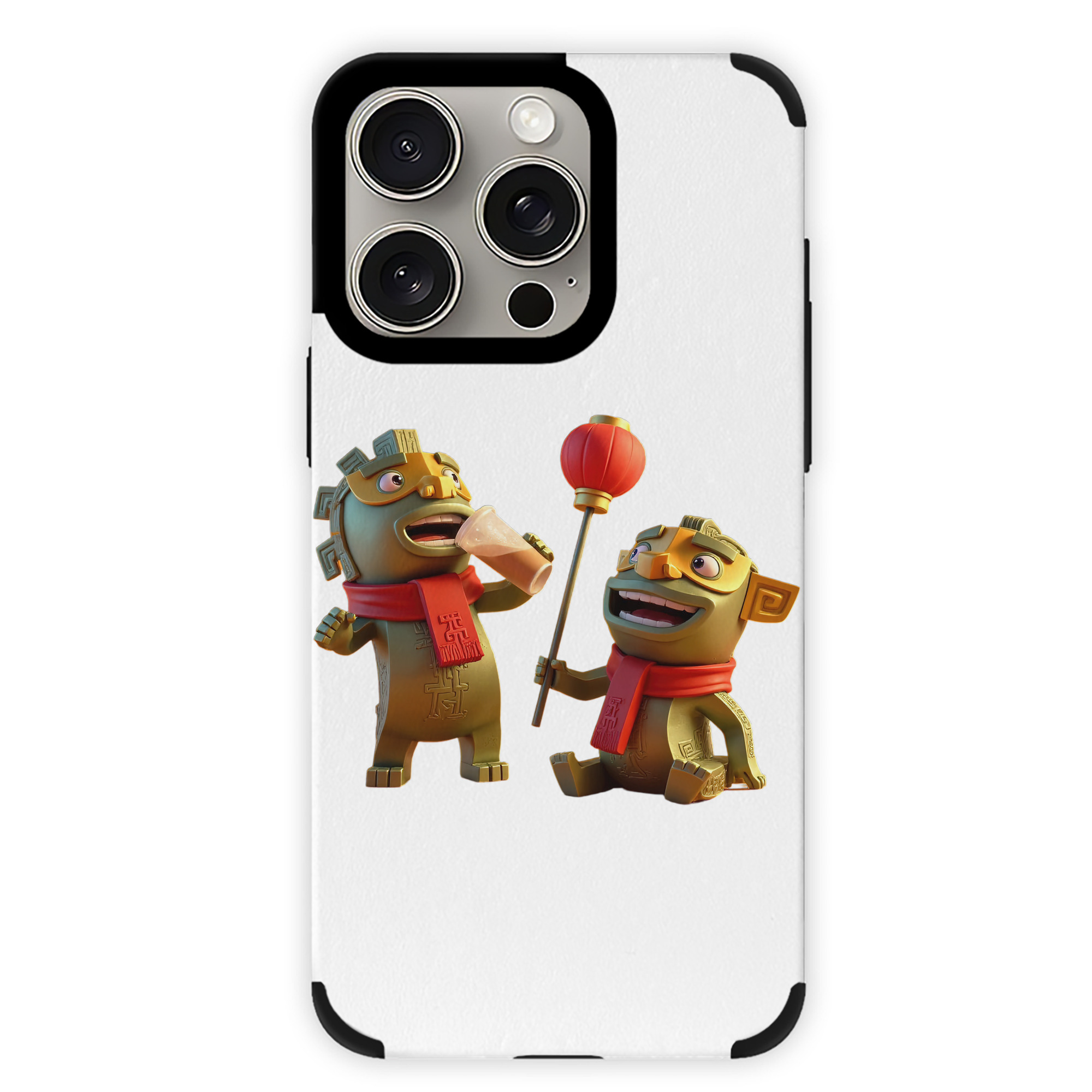 （画像用） Ne Zha 2 ナタ 魔童の大暴れ 【iPhone15ProMax対応】 PUレザー スマホケース 耐衝撃＆黄変防止