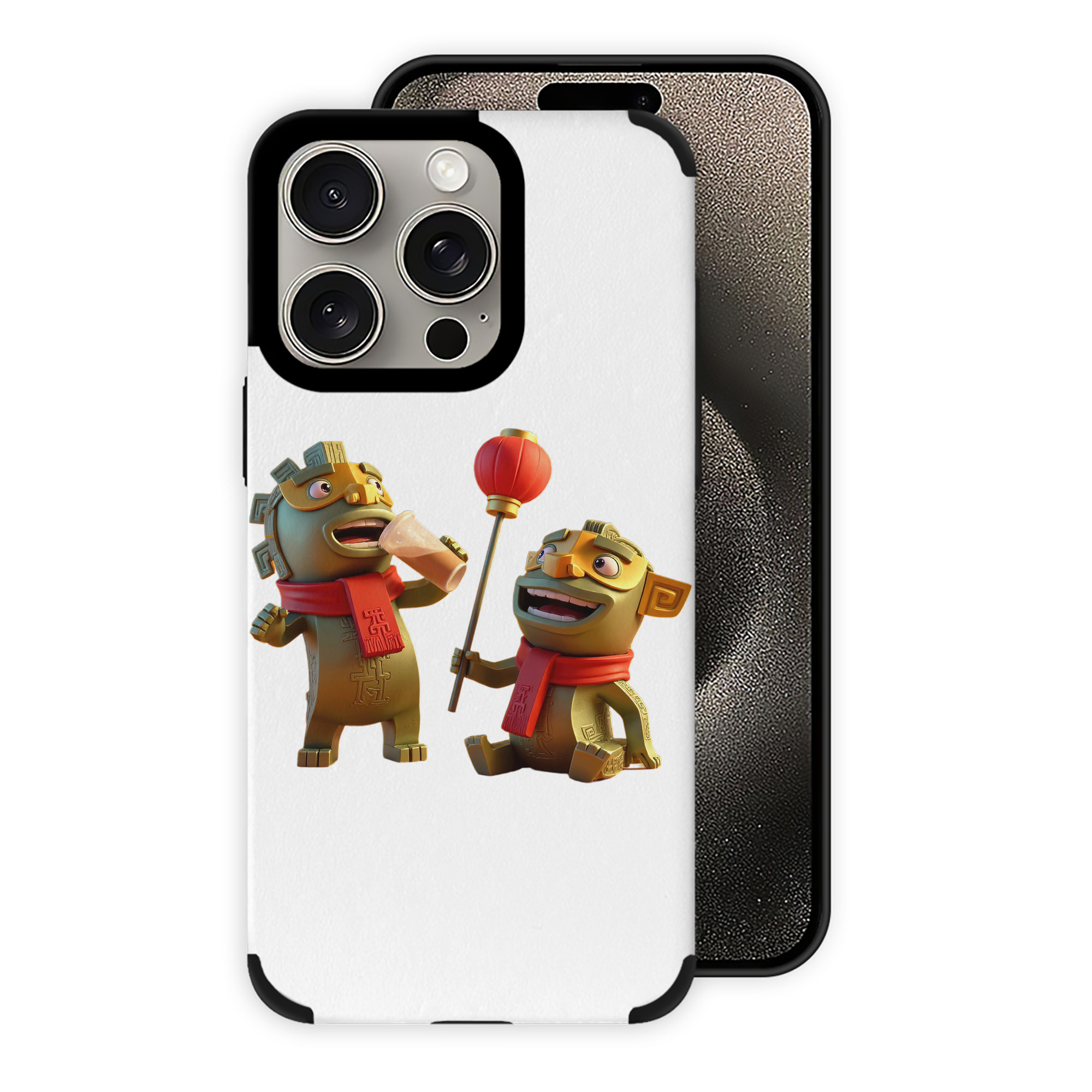 （画像用） Ne Zha 2 ナタ 魔童の大暴れ 【iPhone15ProMax対応】 PUレザー スマホケース 耐衝撃＆黄変防止