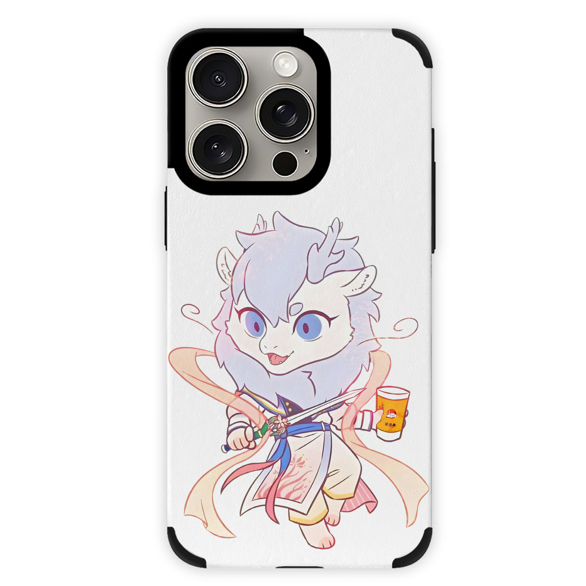 （画像用） Ne Zha 2 ナタ 魔童の大暴れ 【iPhone15ProMax対応】 PUレザー スマホケース 耐衝撃＆黄変防止