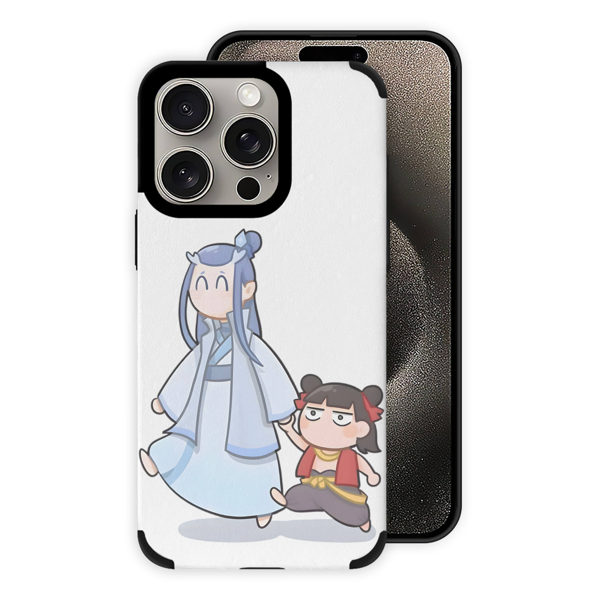 （画像用） Ne Zha 2 ナタ 魔童の大暴れ 【iPhone15ProMax対応】 PUレザー スマホケース 耐衝撃＆黄変防止