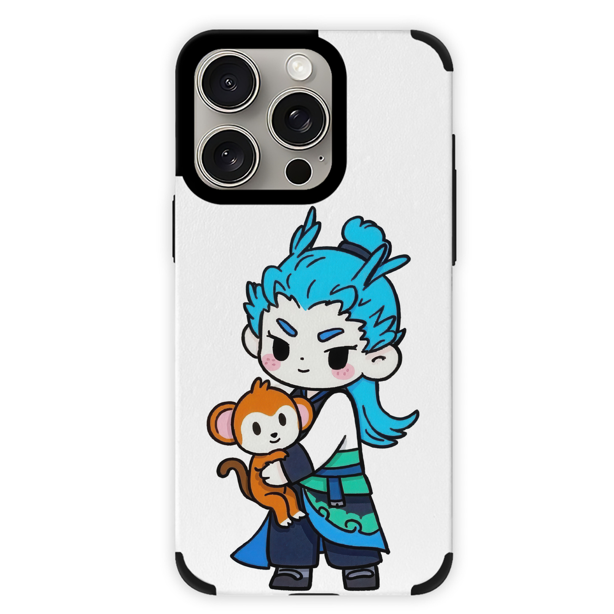 （画像用） Ne Zha 2 ナタ 魔童の大暴れ 【iPhone15ProMax対応】 PUレザー スマホケース 耐衝撃＆黄変防止