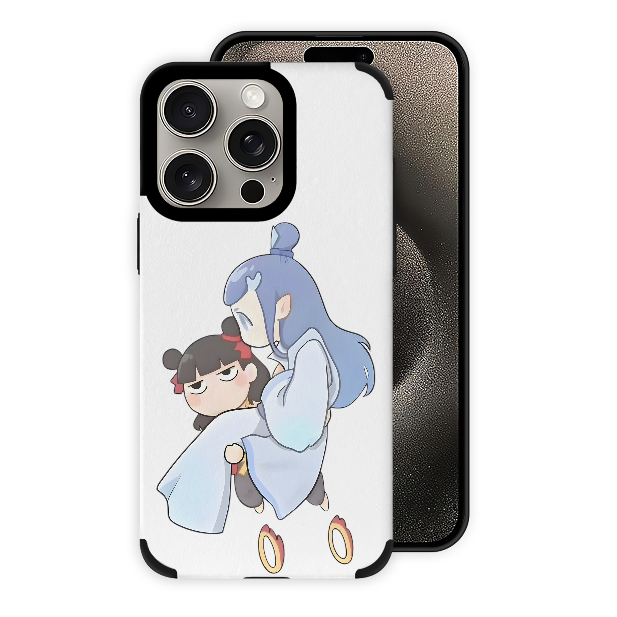 （画像用） Ne Zha 2 ナタ 魔童の大暴れ 【iPhone15ProMax対応】 PUレザー スマホケース 耐衝撃＆黄変防止