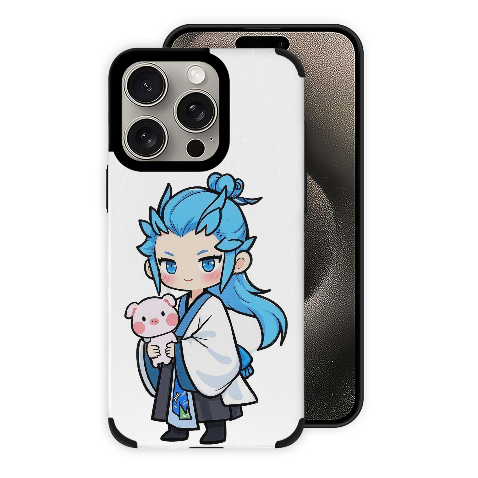 （画像用） Ne Zha 2 ナタ 魔童の大暴れ 【iPhone15ProMax対応】 PUレザー スマホケース 耐衝撃＆黄変防止