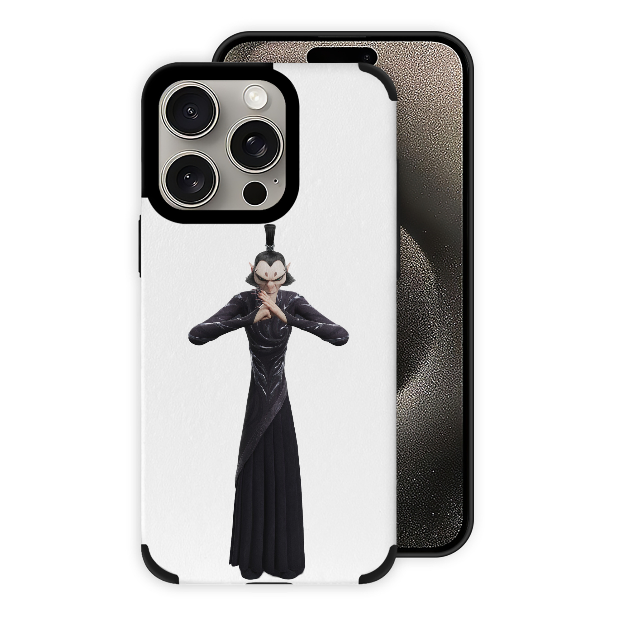 （画像用） Ne Zha 2 ナタ 魔童の大暴れ 【iPhone15ProMax対応】 PUレザー スマホケース 耐衝撃＆黄変防止