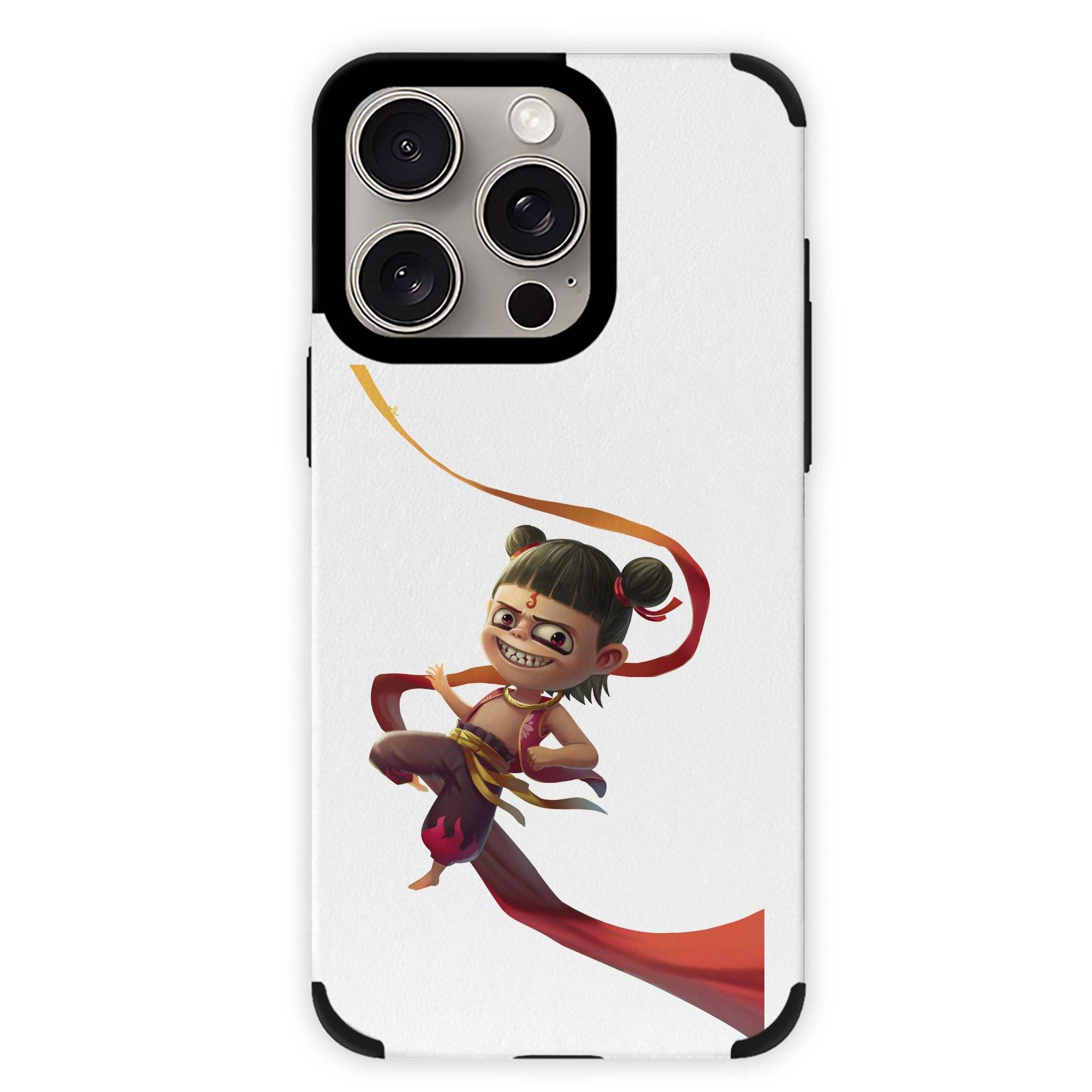 （画像用） Ne Zha 2 ナタ 魔童の大暴れ 【iPhone15ProMax対応】 PUレザー スマホケース 耐衝撃＆黄変防止