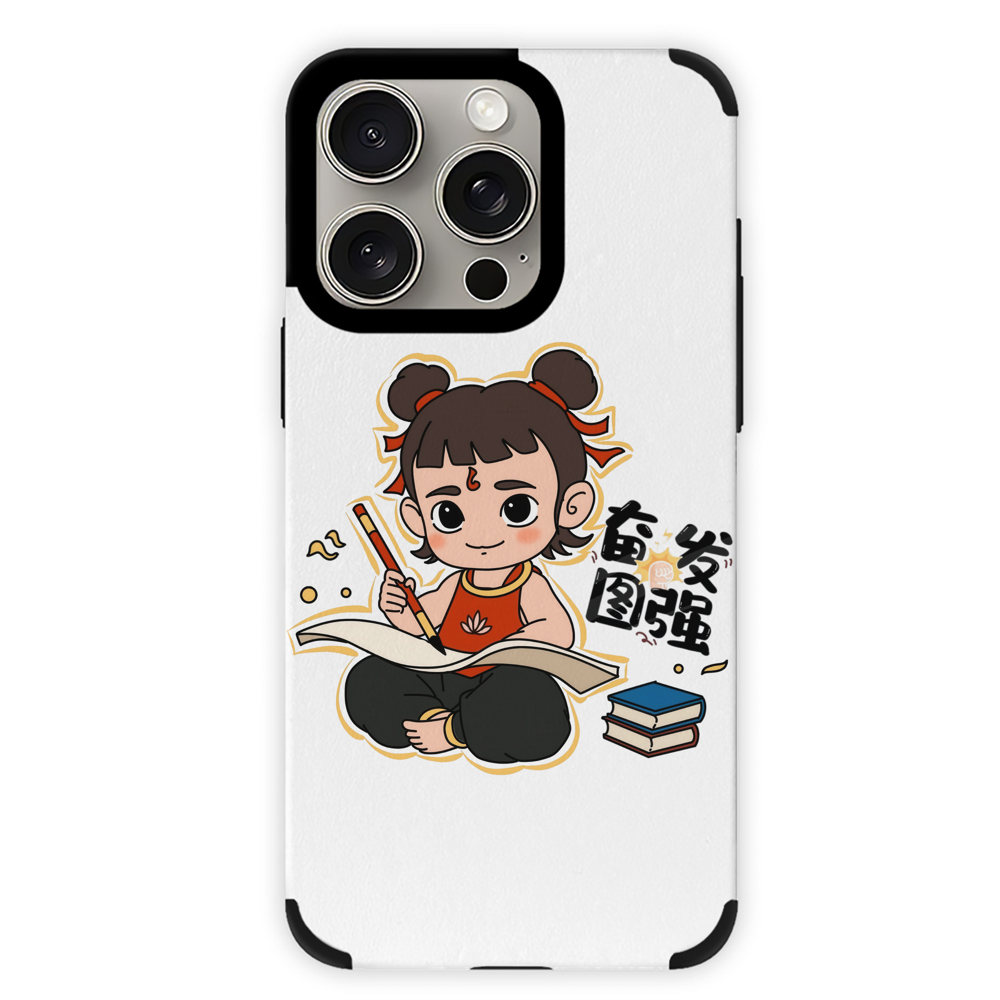 （画像用） Ne Zha 2 ナタ 魔童の大暴れ 【iPhone15ProMax対応】 PUレザー スマホケース 耐衝撃＆黄変防止