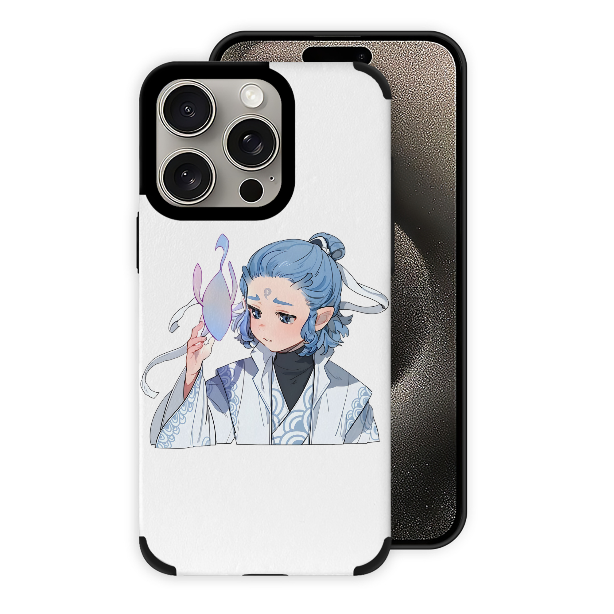 （画像用） Ne Zha 2 ナタ 魔童の大暴れ 【iPhone15ProMax対応】 PUレザー スマホケース 耐衝撃＆黄変防止