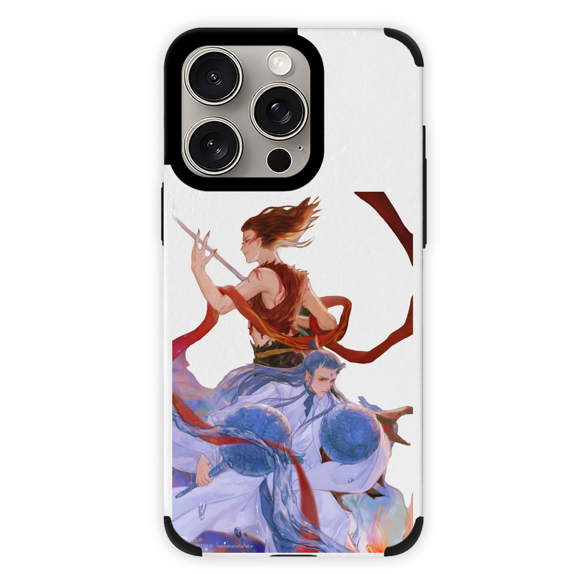 （画像用） Ne Zha 2 ナタ 魔童の大暴れ 【iPhone15ProMax対応】 PUレザー スマホケース 耐衝撃＆黄変防止