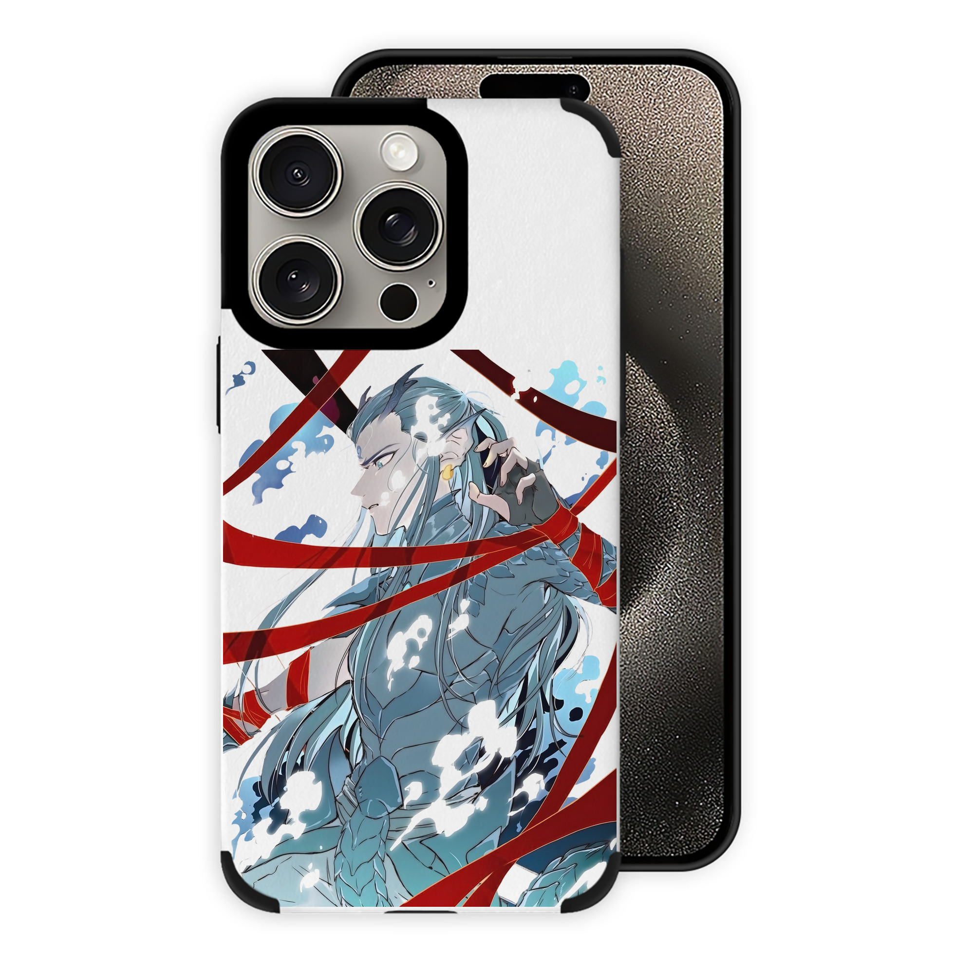 （画像用） Ne Zha 2 ナタ 魔童の大暴れ 【iPhone15ProMax対応】 PUレザー スマホケース 耐衝撃＆黄変防止