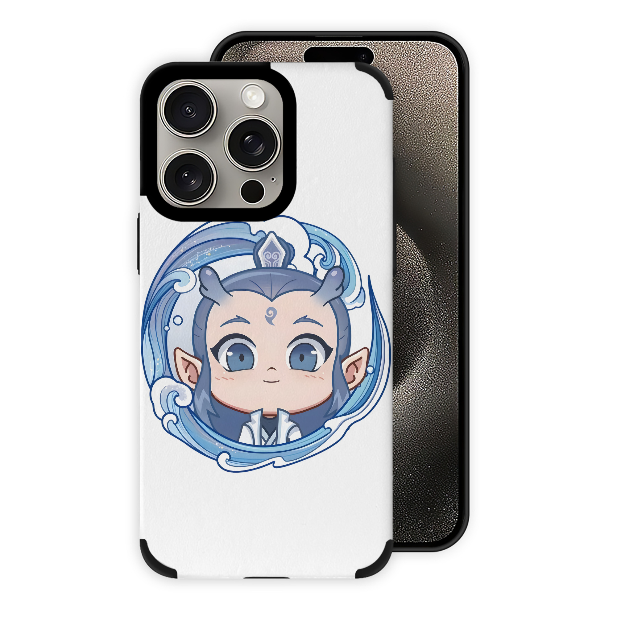 （画像用） Ne Zha 2 ナタ 魔童の大暴れ 【iPhone15ProMax対応】 PUレザー スマホケース 耐衝撃＆黄変防止
