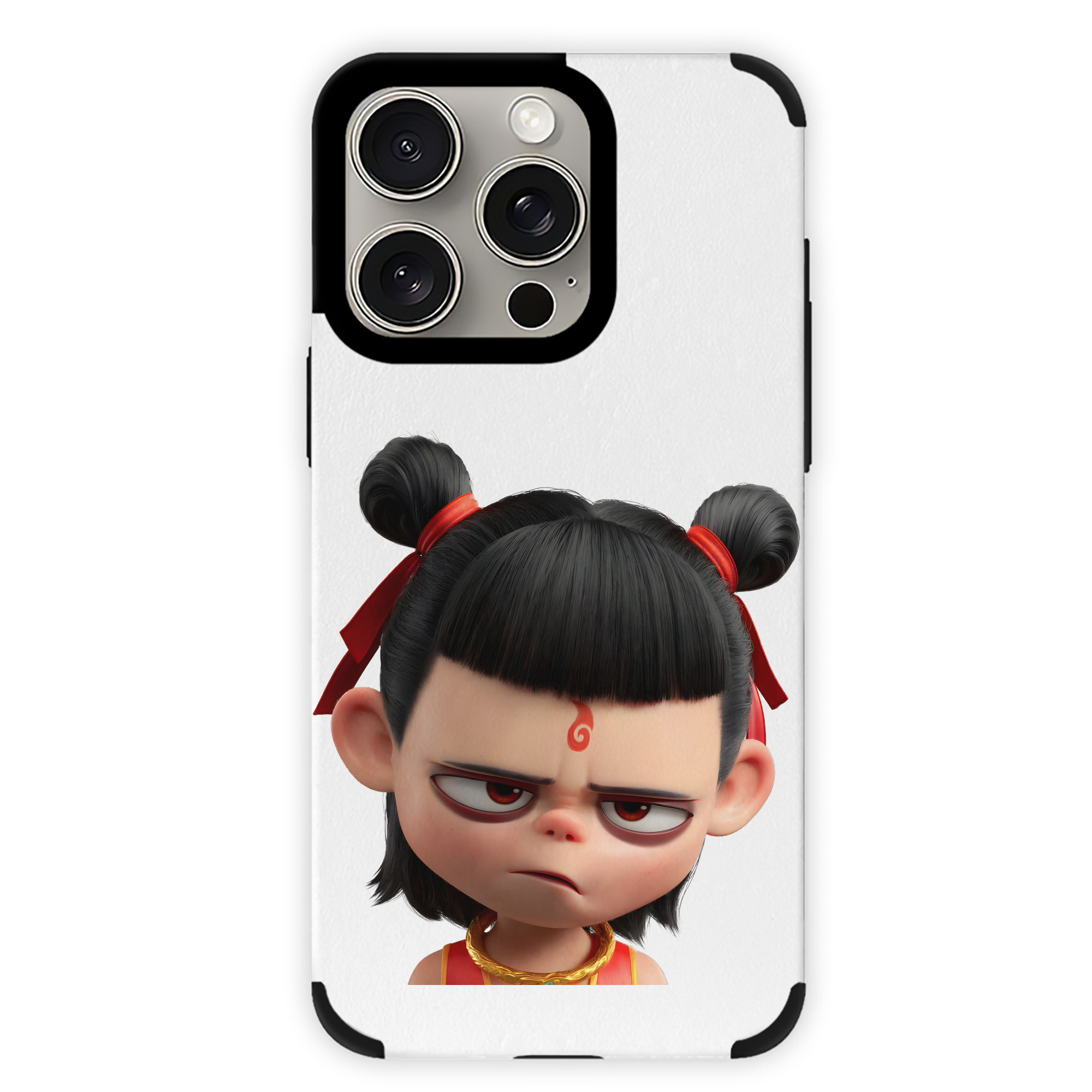 （画像用） Ne Zha 2 ナタ 魔童の大暴れ 【iPhone15ProMax対応】 PUレザー スマホケース 耐衝撃＆黄変防止