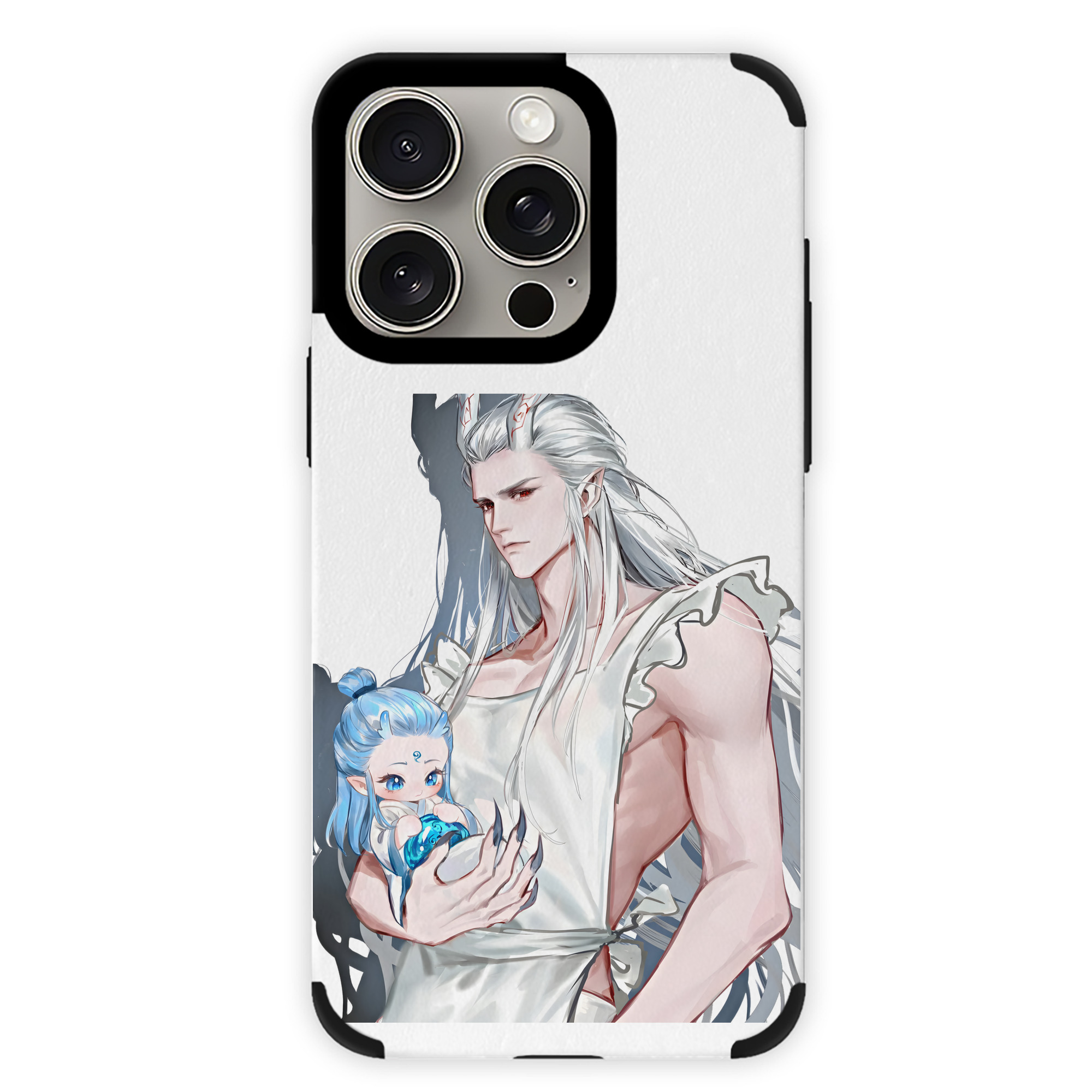（画像用） Ne Zha 2 ナタ 魔童の大暴れ 【iPhone15ProMax対応】 PUレザー スマホケース 耐衝撃＆黄変防止
