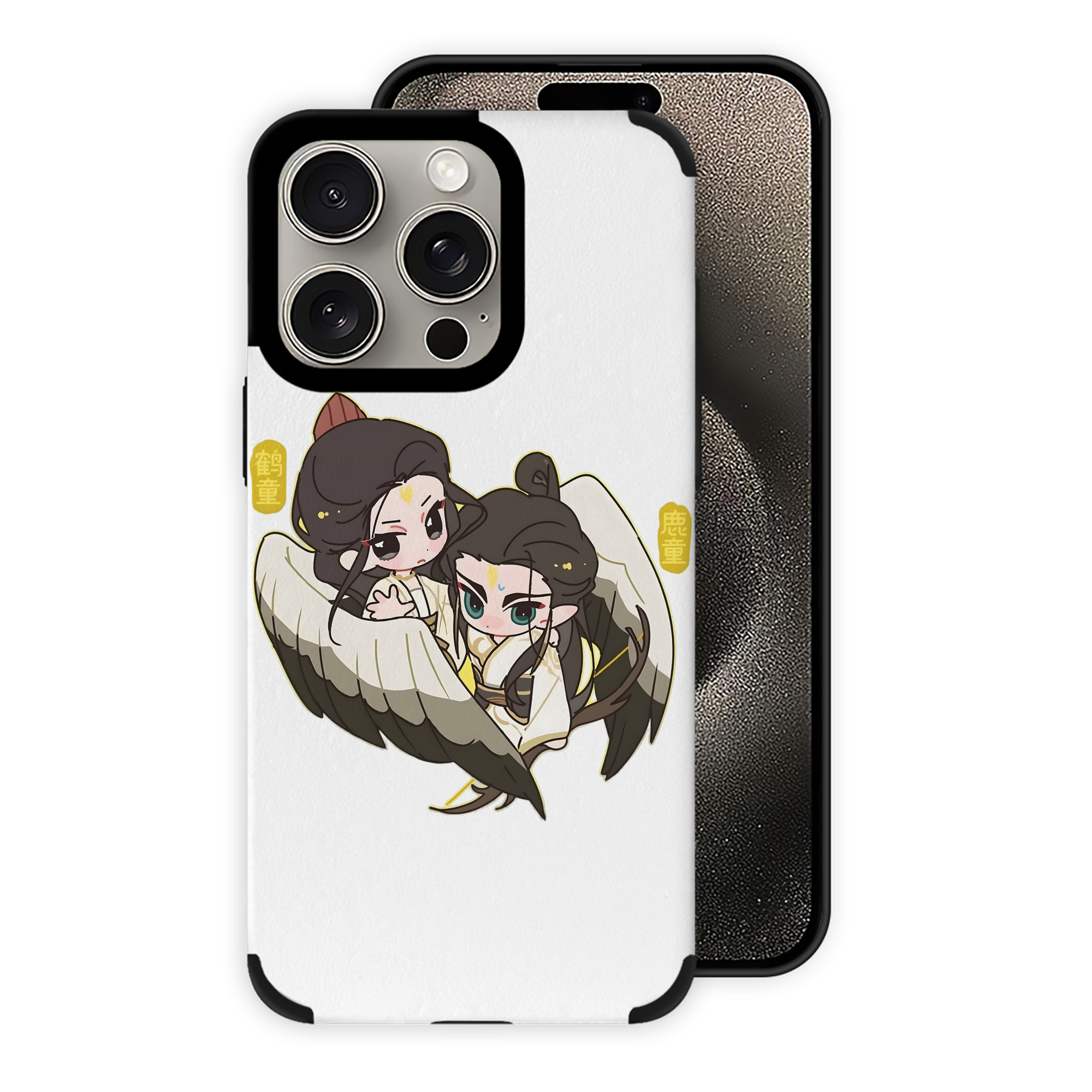 （画像用） Ne Zha 2 ナタ 魔童の大暴れ 【iPhone15ProMax対応】 PUレザー スマホケース 耐衝撃＆黄変防止