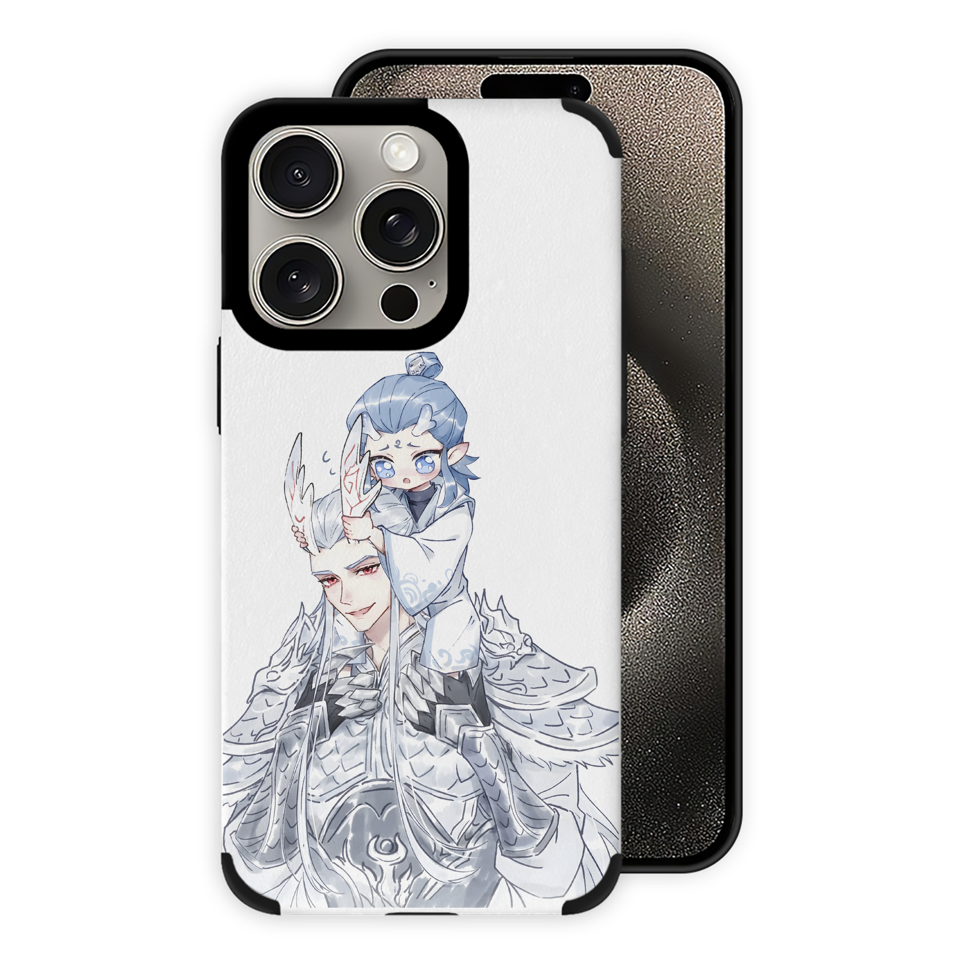 （画像用） Ne Zha 2 ナタ 魔童の大暴れ 【iPhone15ProMax対応】 PUレザー スマホケース 耐衝撃＆黄変防止