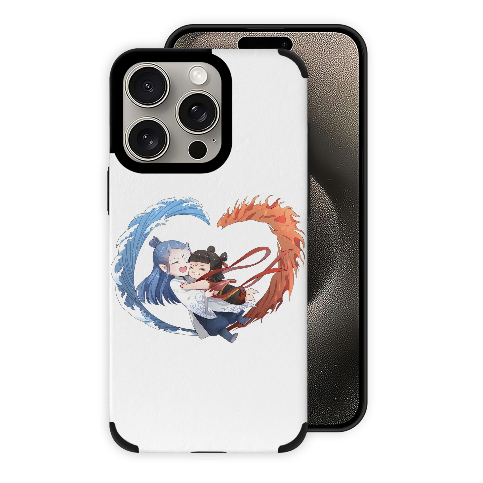 （画像用） Ne Zha 2 ナタ 魔童の大暴れ 【iPhone15ProMax対応】 PUレザー スマホケース 耐衝撃＆黄変防止