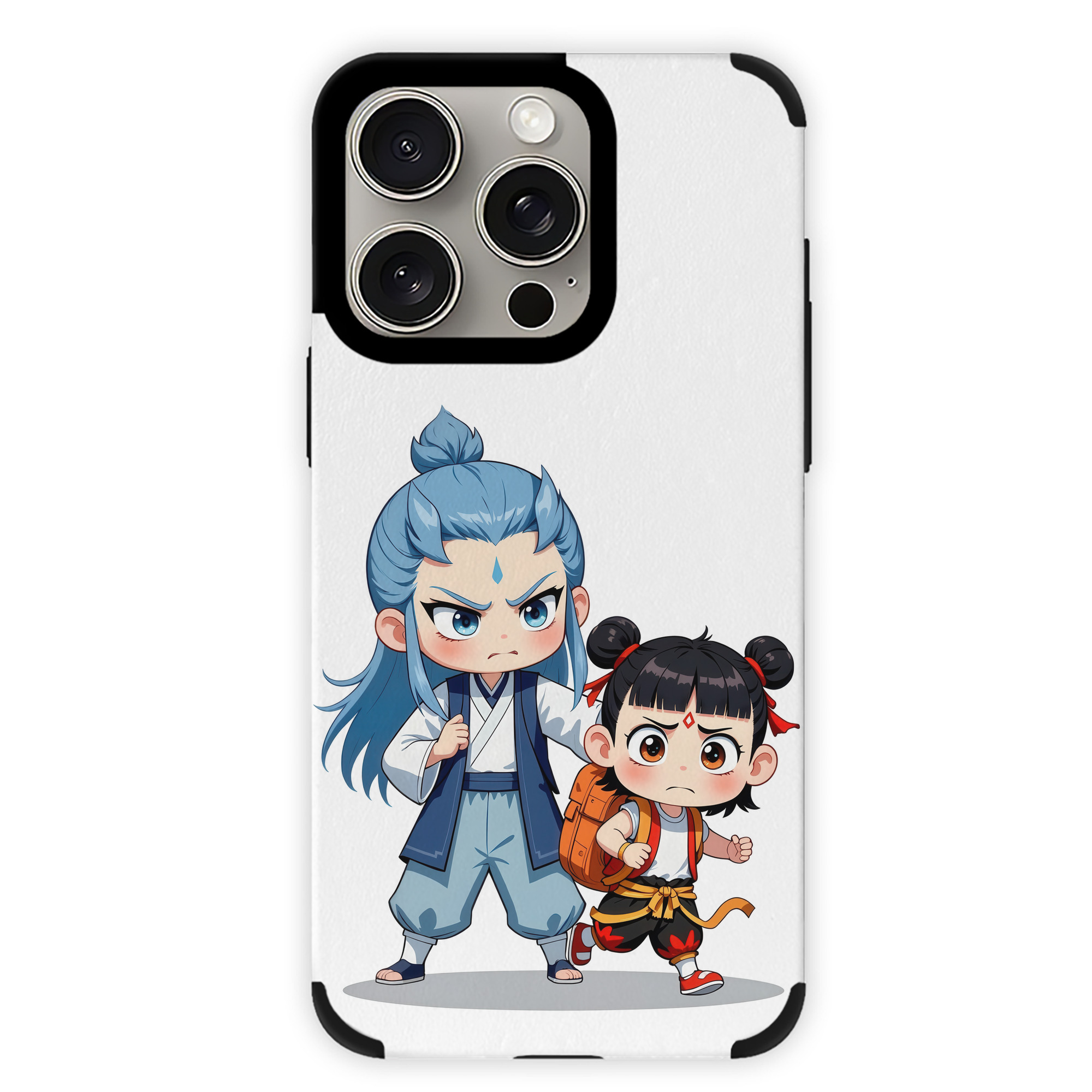 （画像用） Ne Zha 2 ナタ 魔童の大暴れ 【iPhone15ProMax対応】 PUレザー スマホケース 耐衝撃＆黄変防止