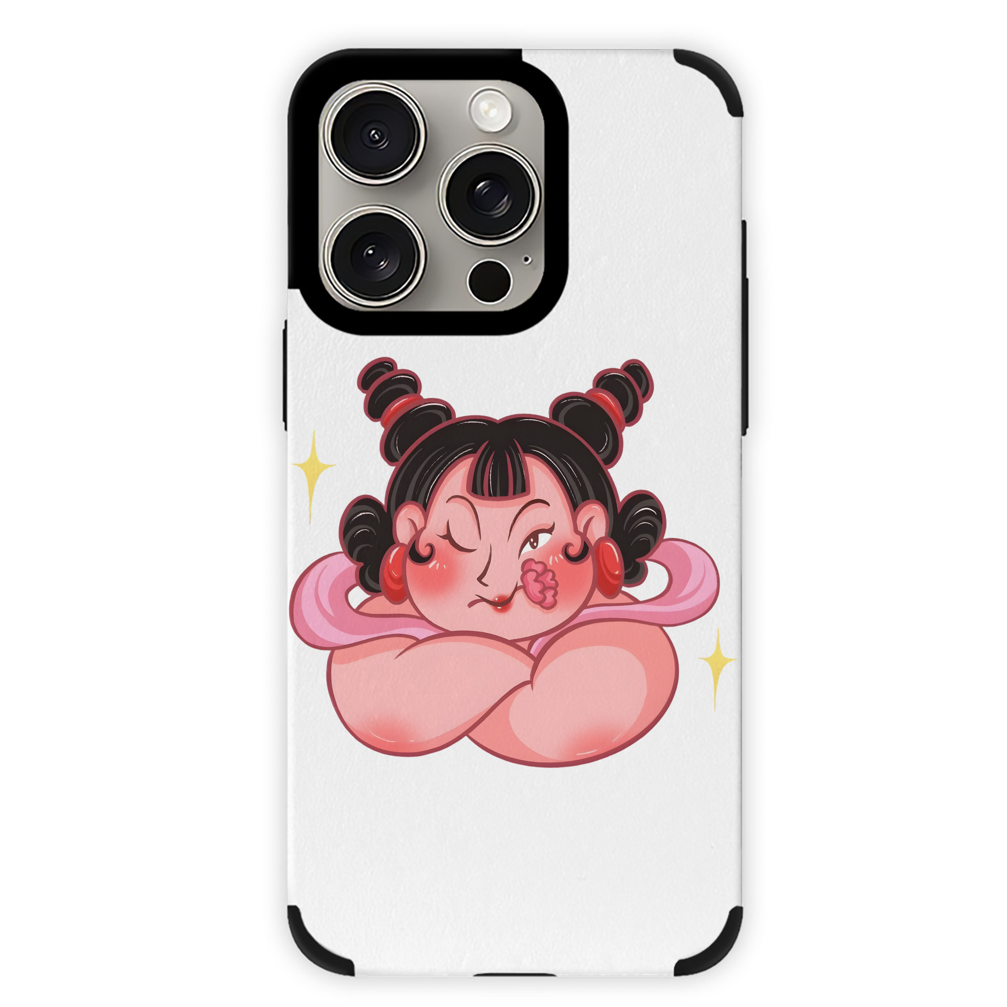 （画像用） Ne Zha 2 ナタ 魔童の大暴れ 【iPhone15ProMax対応】 PUレザー スマホケース 耐衝撃＆黄変防止