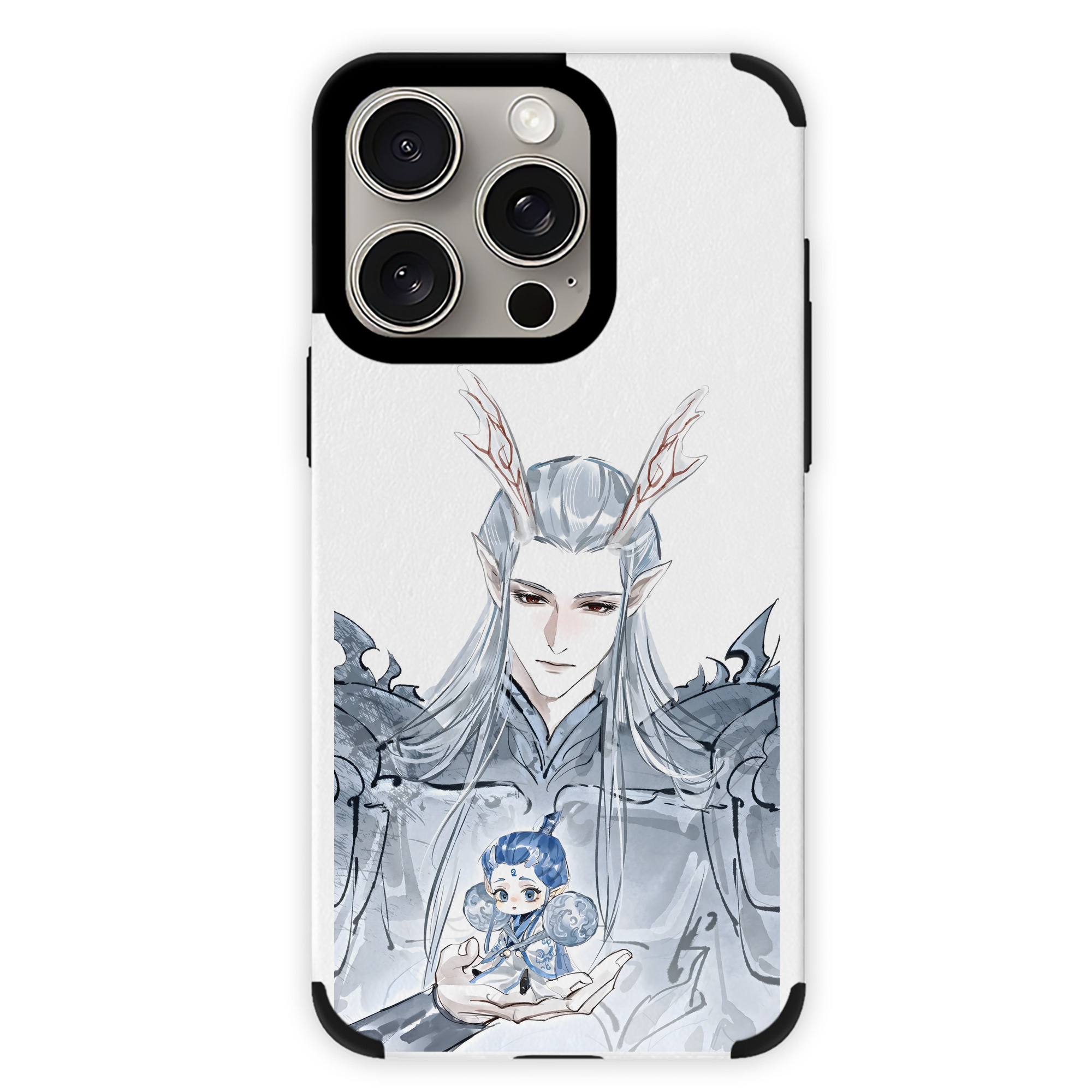 （画像用） Ne Zha 2 ナタ 魔童の大暴れ 【iPhone15ProMax対応】 PUレザー スマホケース 耐衝撃＆黄変防止