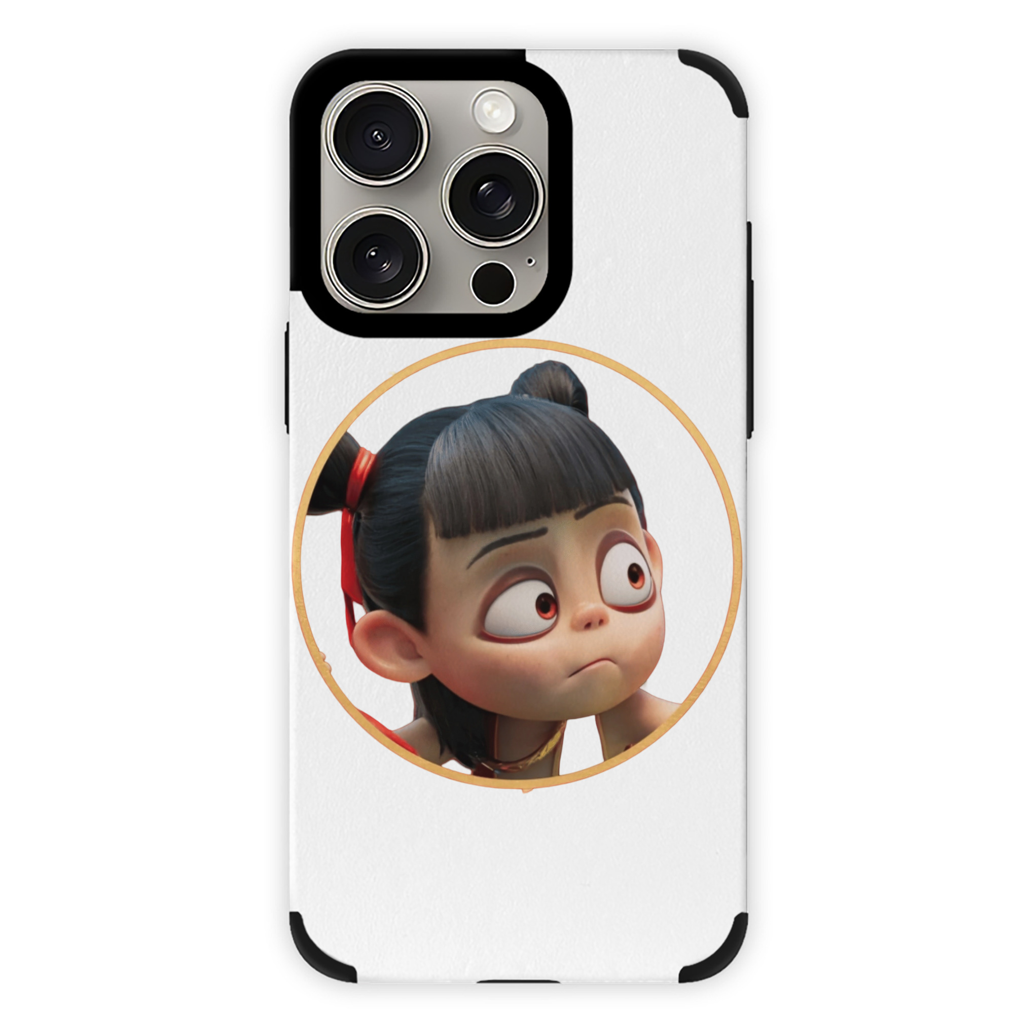 （画像用） Ne Zha 2 ナタ 魔童の大暴れ 【iPhone15ProMax対応】 PUレザー スマホケース 耐衝撃＆黄変防止