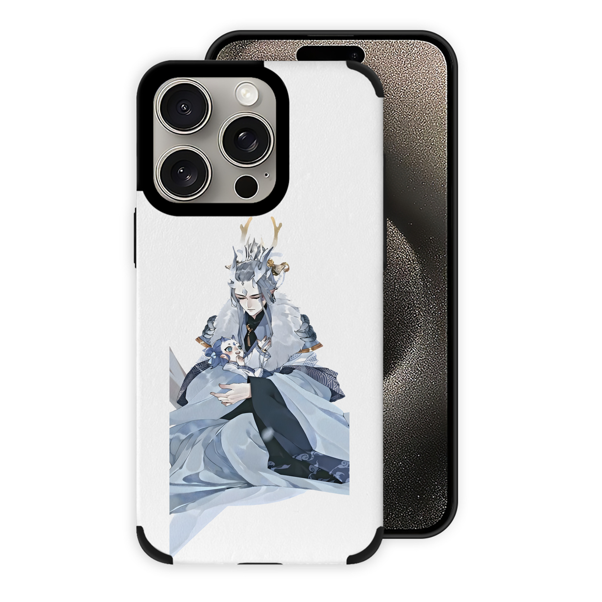 （画像用） Ne Zha 2 ナタ 魔童の大暴れ 【iPhone15ProMax対応】 PUレザー スマホケース 耐衝撃＆黄変防止