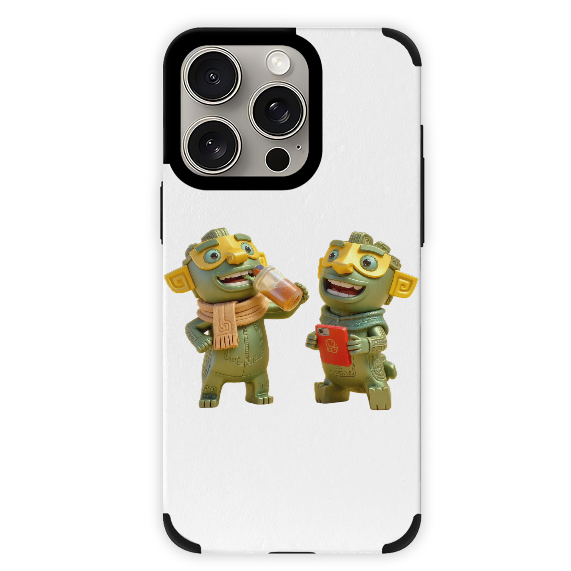 （画像用） Ne Zha 2 ナタ 魔童の大暴れ 【iPhone15ProMax対応】 PUレザー スマホケース 耐衝撃＆黄変防止