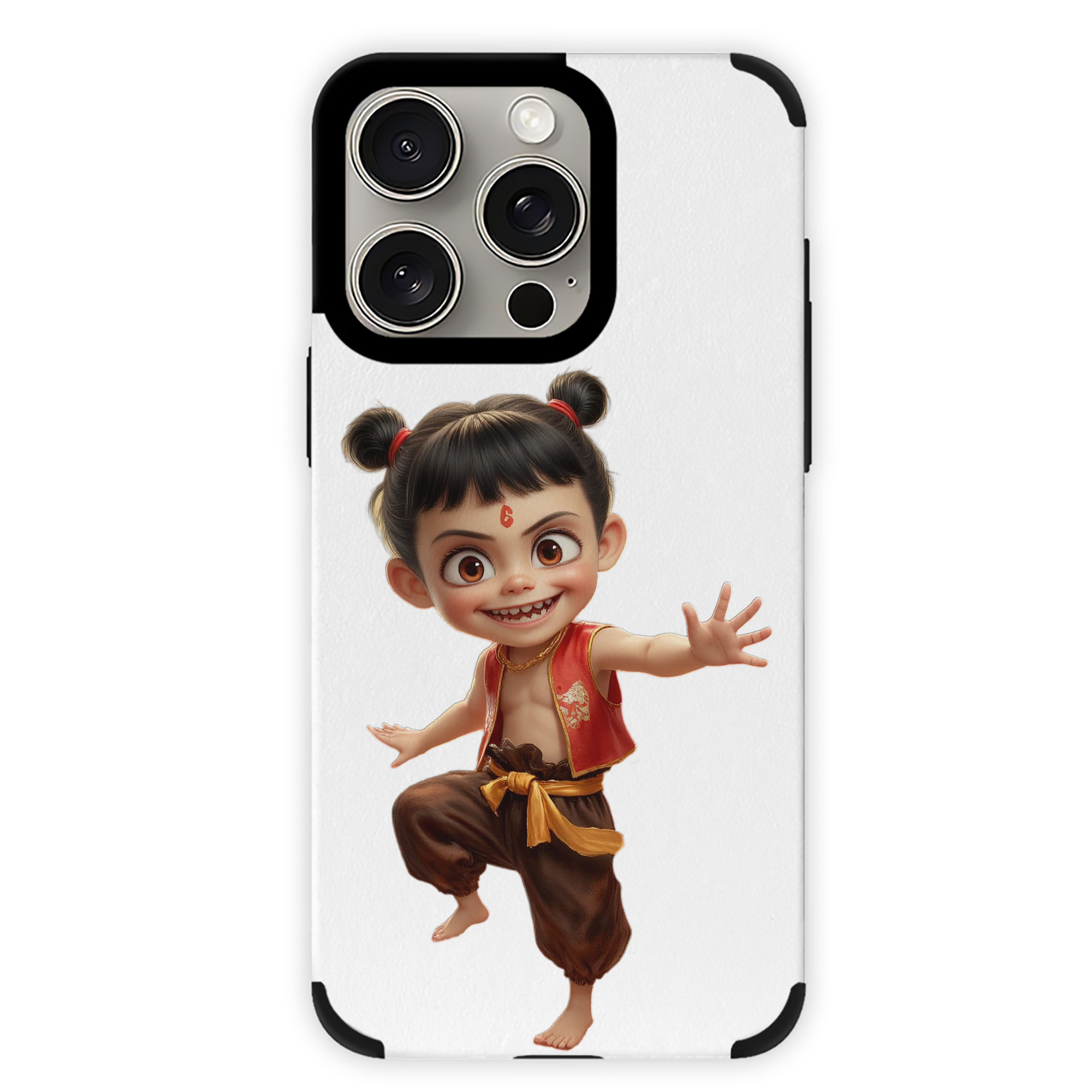 （画像用） Ne Zha 2 ナタ 魔童の大暴れ 【iPhone15ProMax対応】 PUレザー スマホケース 耐衝撃＆黄変防止