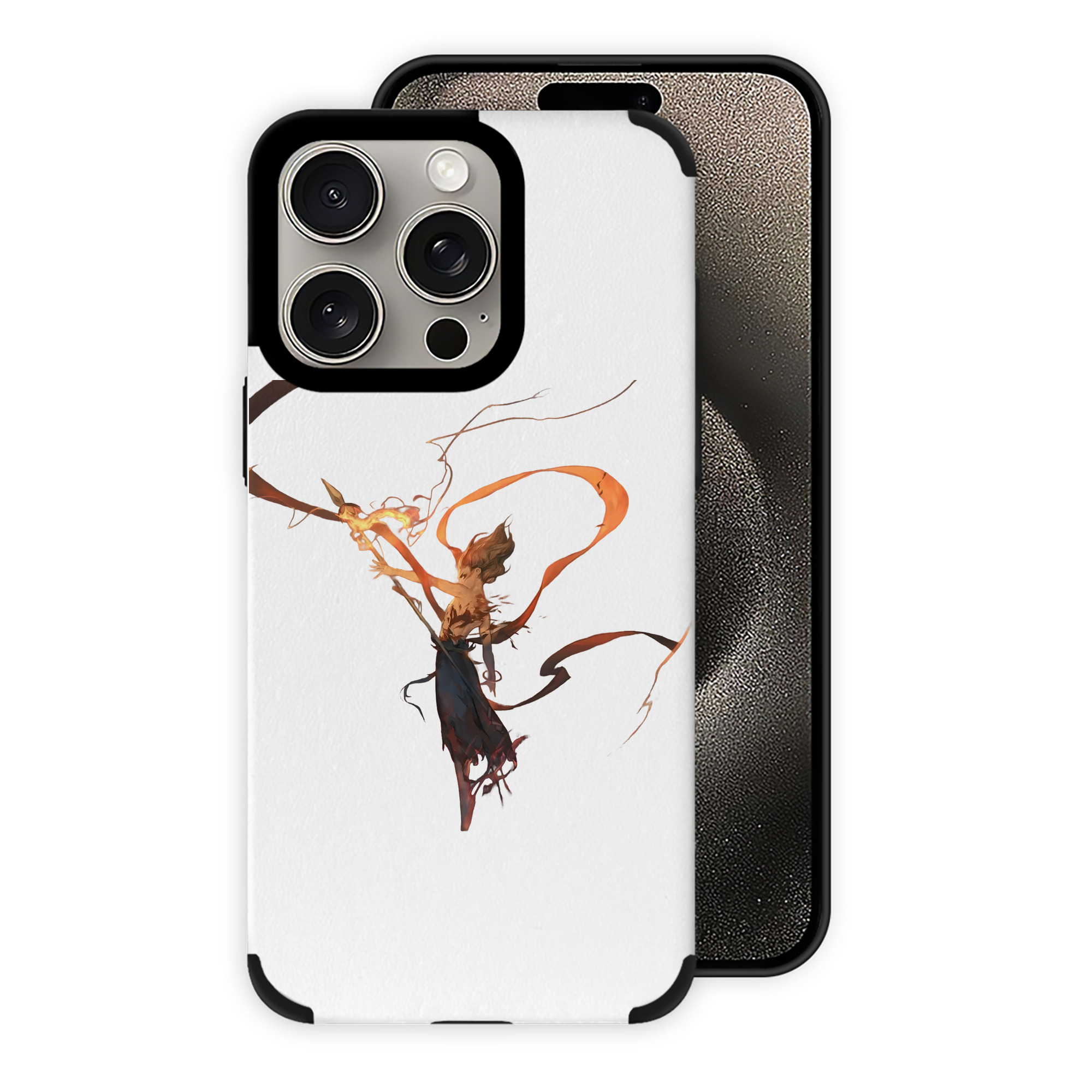 （画像用） Ne Zha 2 ナタ 魔童の大暴れ 【iPhone15ProMax対応】 PUレザー スマホケース 耐衝撃＆黄変防止