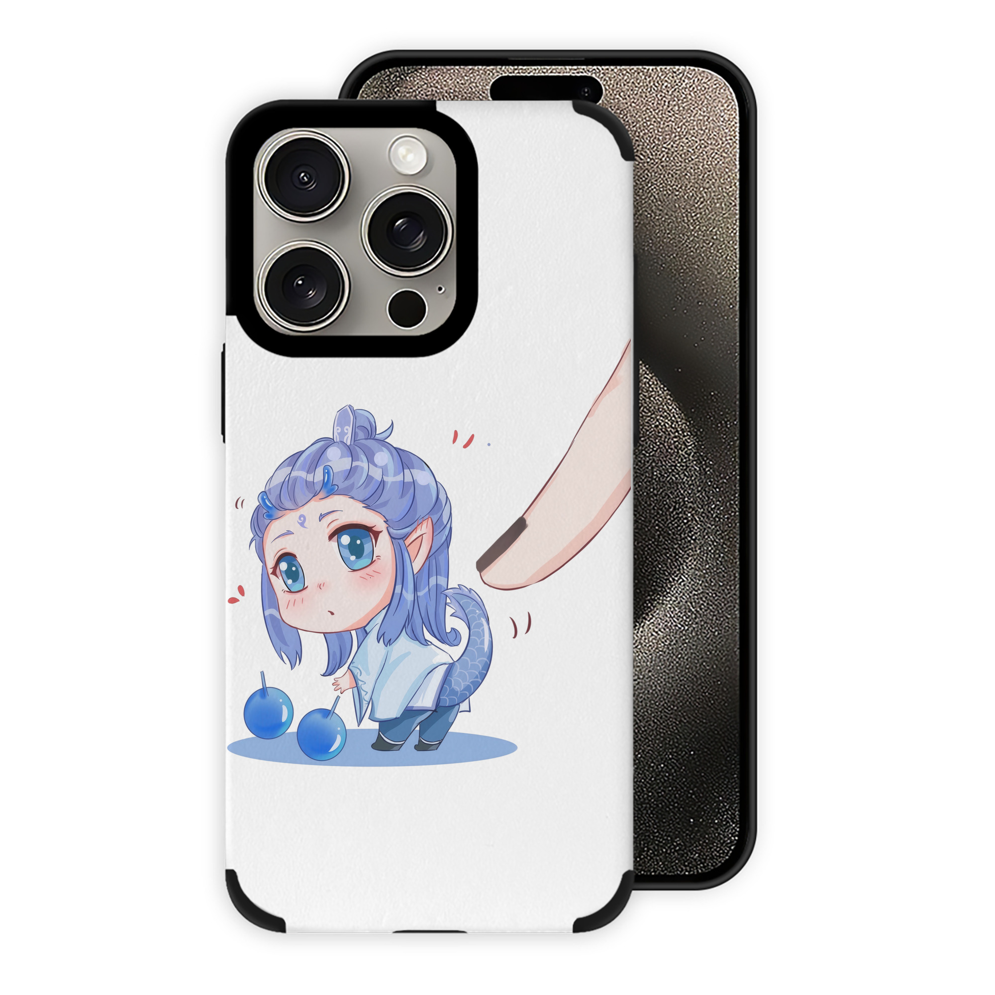 （画像用） Ne Zha 2 ナタ 魔童の大暴れ 【iPhone15ProMax対応】 PUレザー スマホケース 耐衝撃＆黄変防止