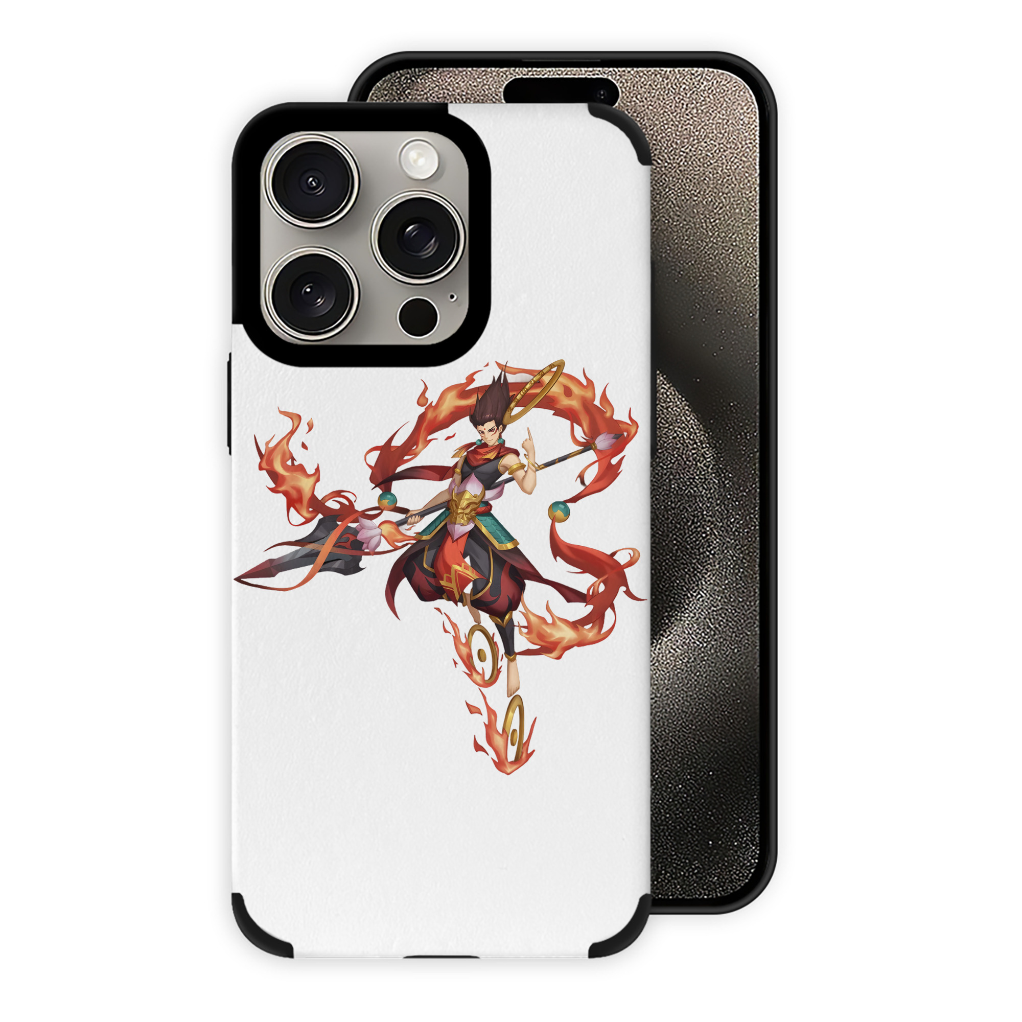 Ne Zha 2 ナタ 魔童の大暴れ 【iPhone15ProMax対応】 PUレザー スマホケース 耐衝撃＆黄変防止