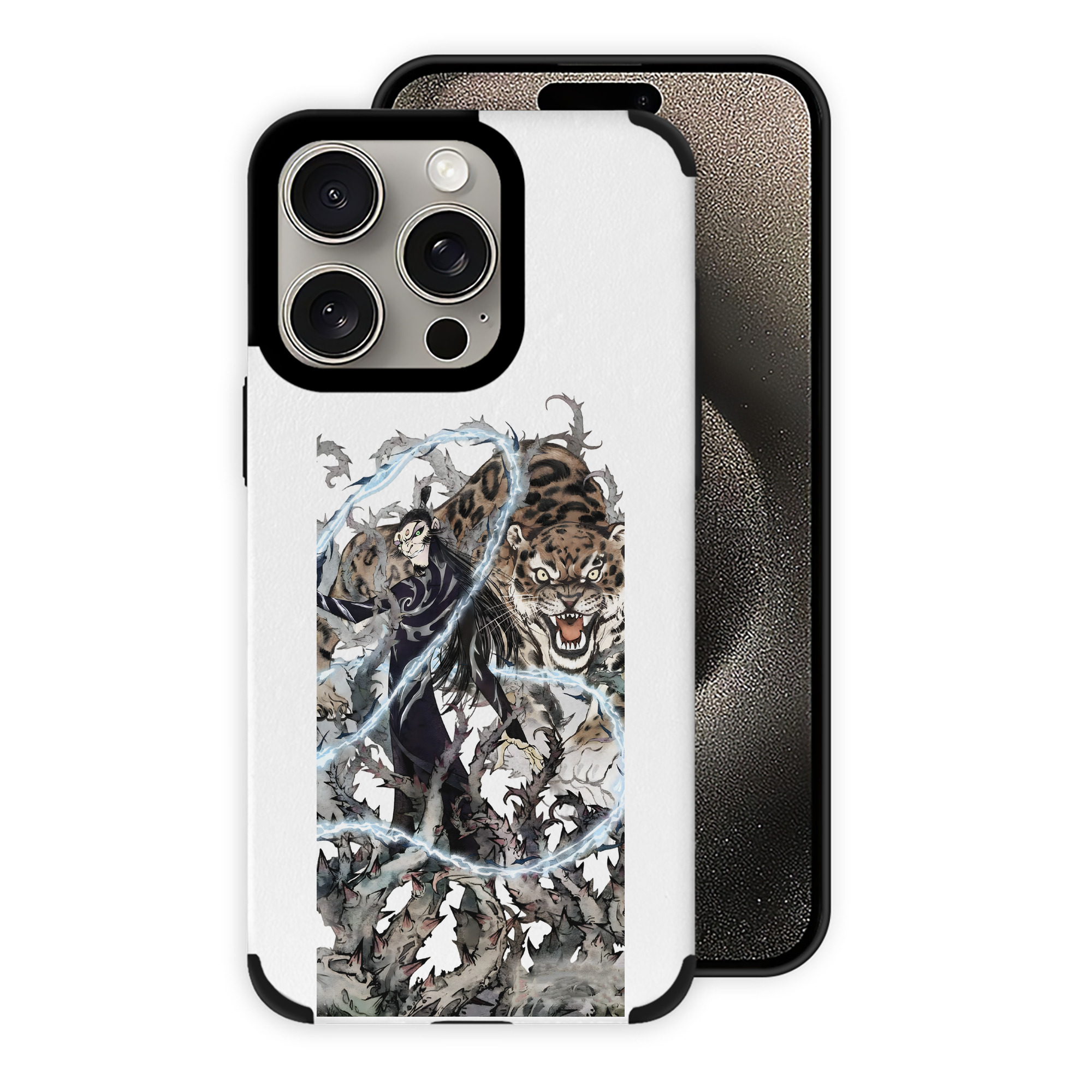 （画像用） Ne Zha 2 ナタ 魔童の大暴れ 【iPhone15ProMax対応】 PUレザー スマホケース 耐衝撃＆黄変防止