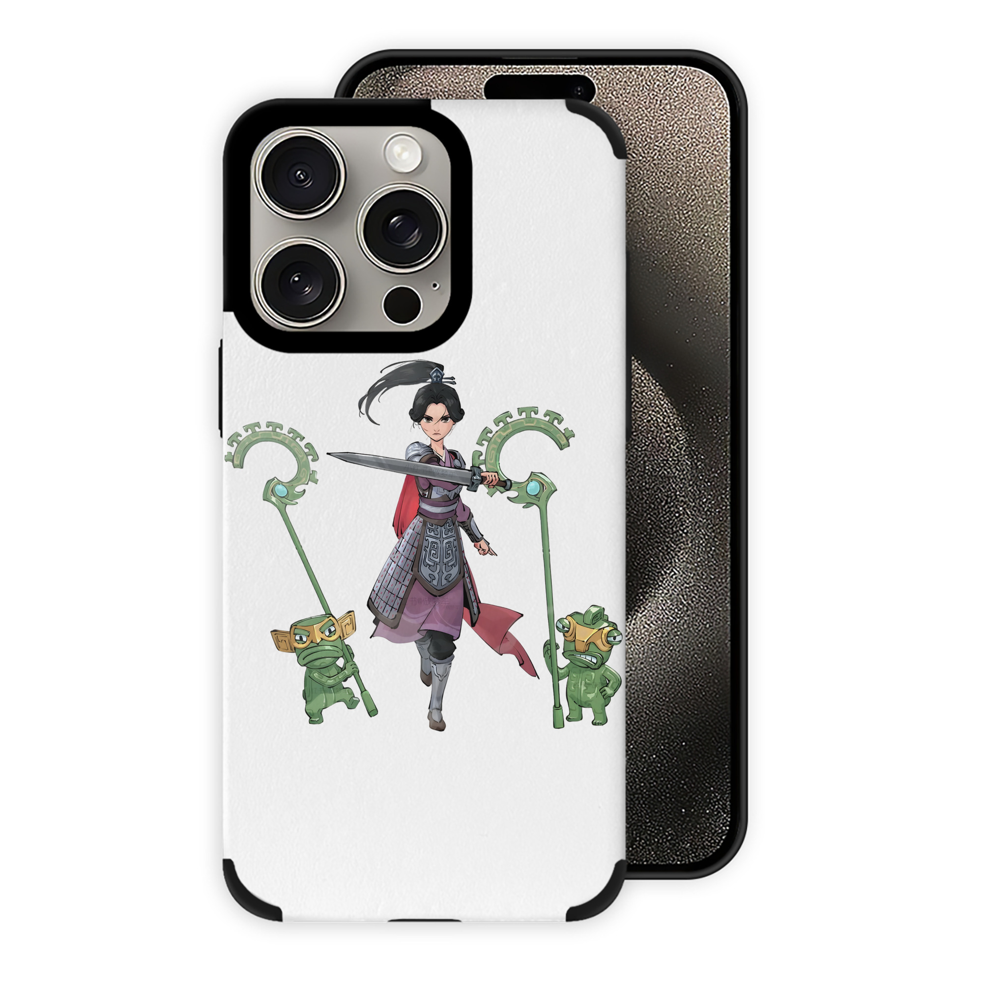 （画像用） Ne Zha 2 ナタ 魔童の大暴れ 【iPhone15ProMax対応】 PUレザー スマホケース 耐衝撃＆黄変防止