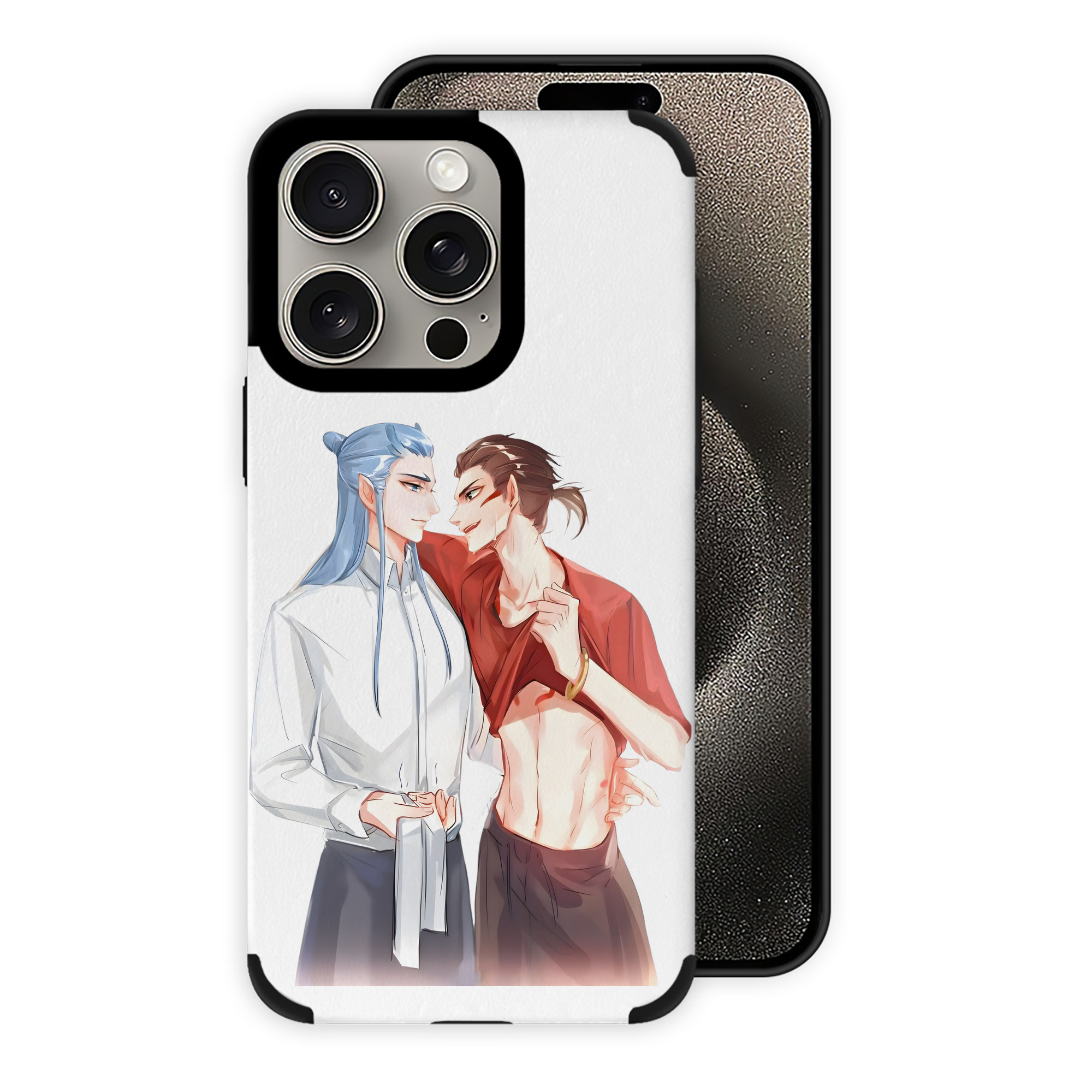 （画像用） Ne Zha 2 ナタ 魔童の大暴れ 【iPhone15ProMax対応】 PUレザー スマホケース 耐衝撃＆黄変防止