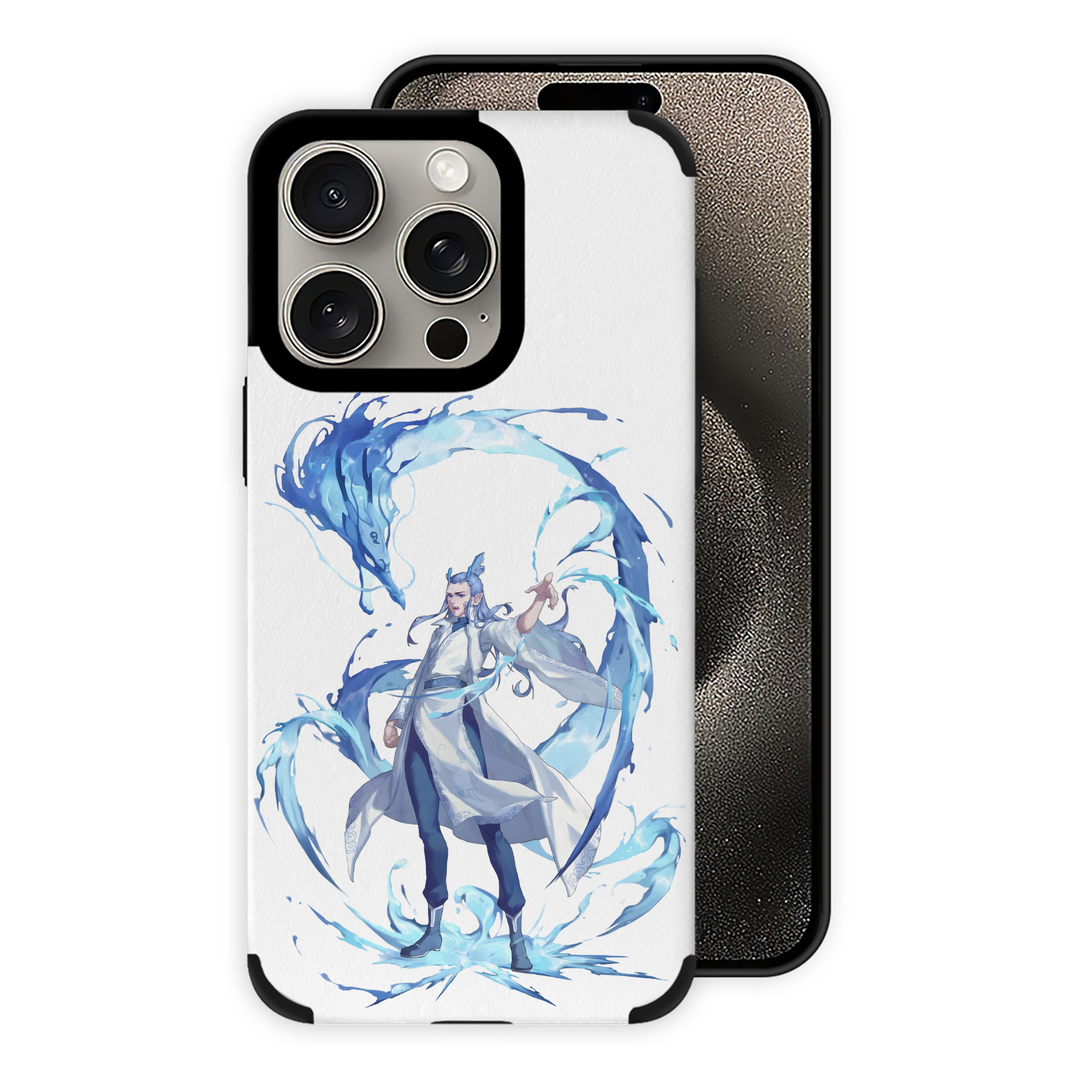 （画像用） Ne Zha 2 ナタ 魔童の大暴れ 【iPhone15ProMax対応】 PUレザー スマホケース 耐衝撃＆黄変防止