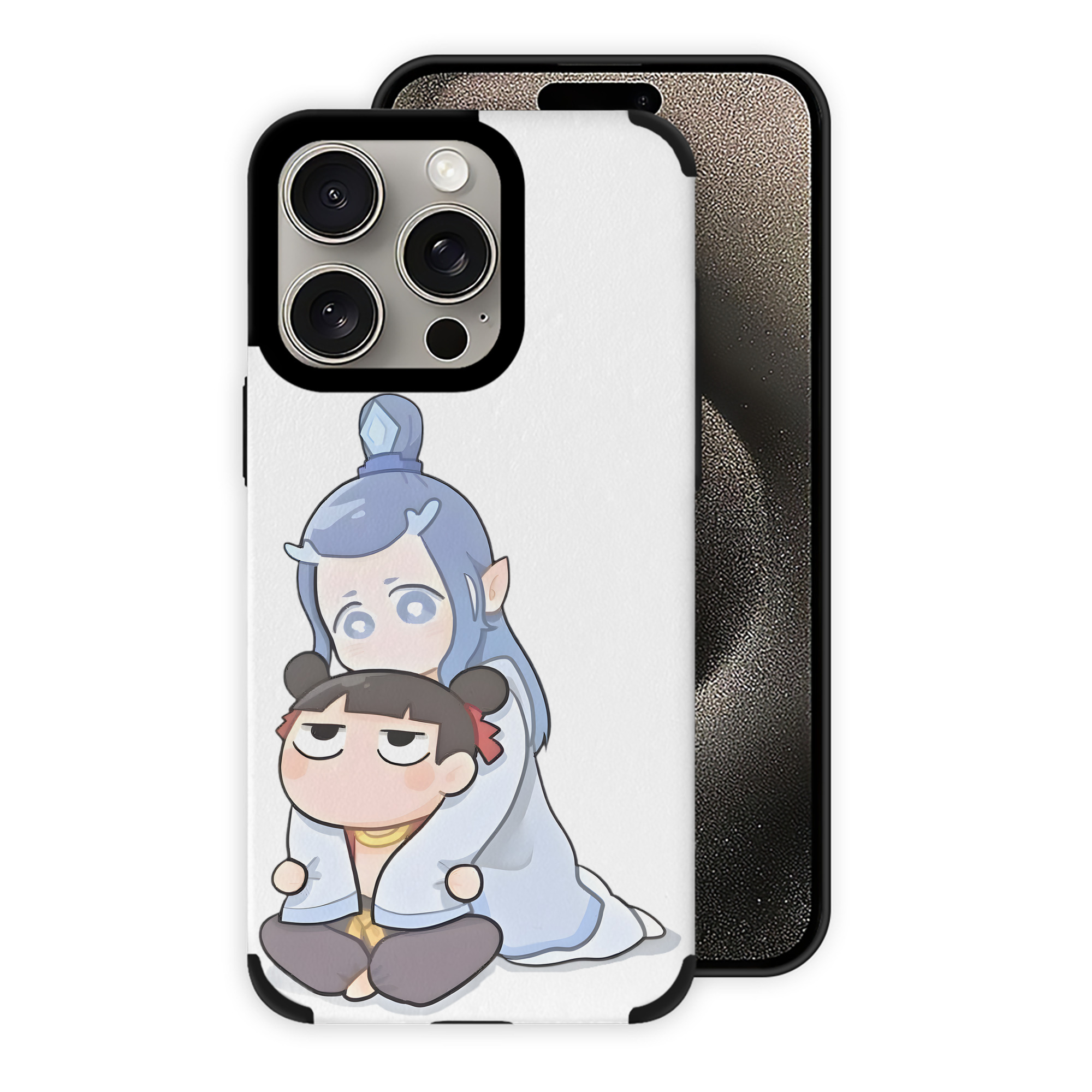 （画像用） Ne Zha 2 ナタ 魔童の大暴れ 【iPhone15ProMax対応】 PUレザー スマホケース 耐衝撃＆黄変防止