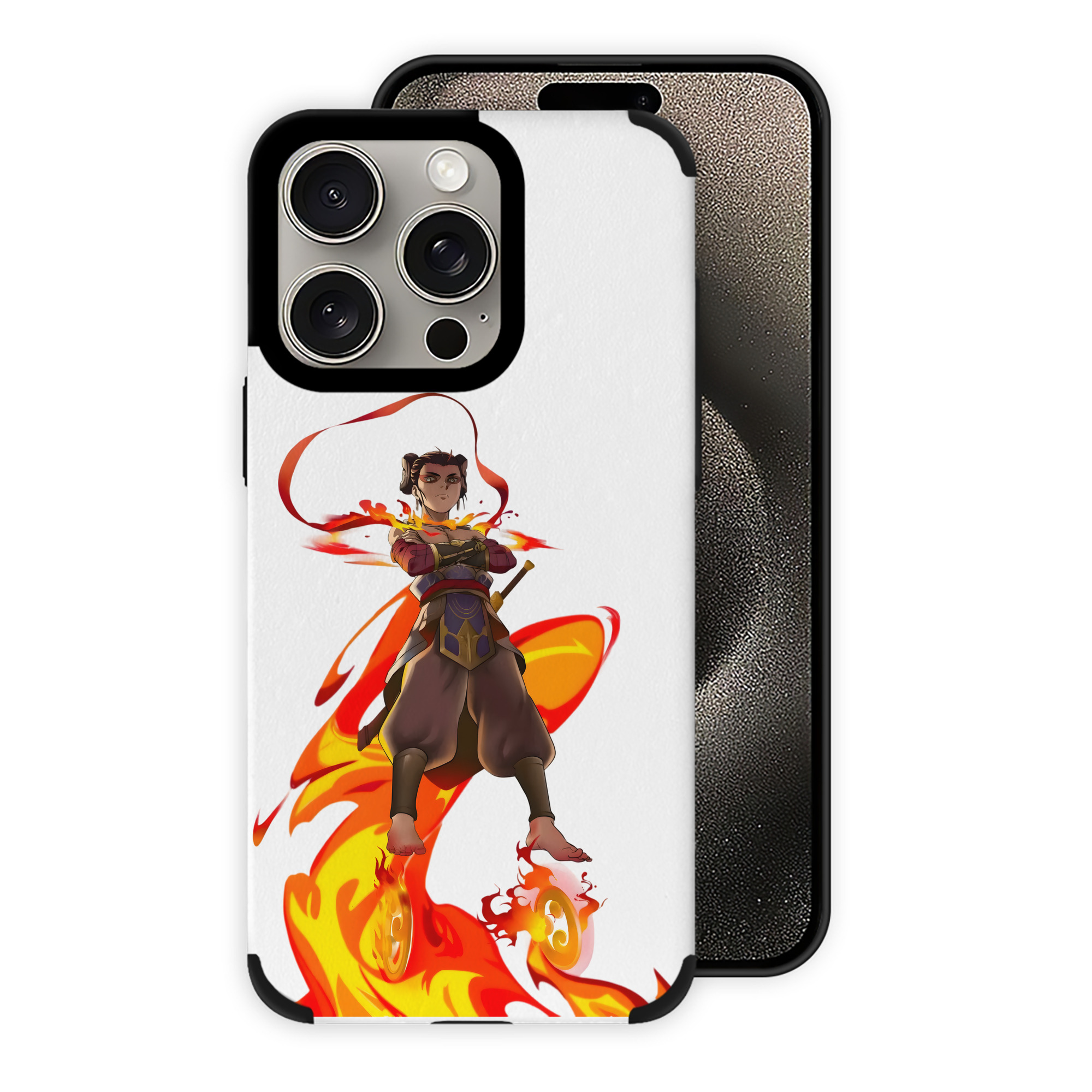 （画像用） Ne Zha 2 ナタ 魔童の大暴れ 【iPhone15ProMax対応】 PUレザー スマホケース 耐衝撃＆黄変防止