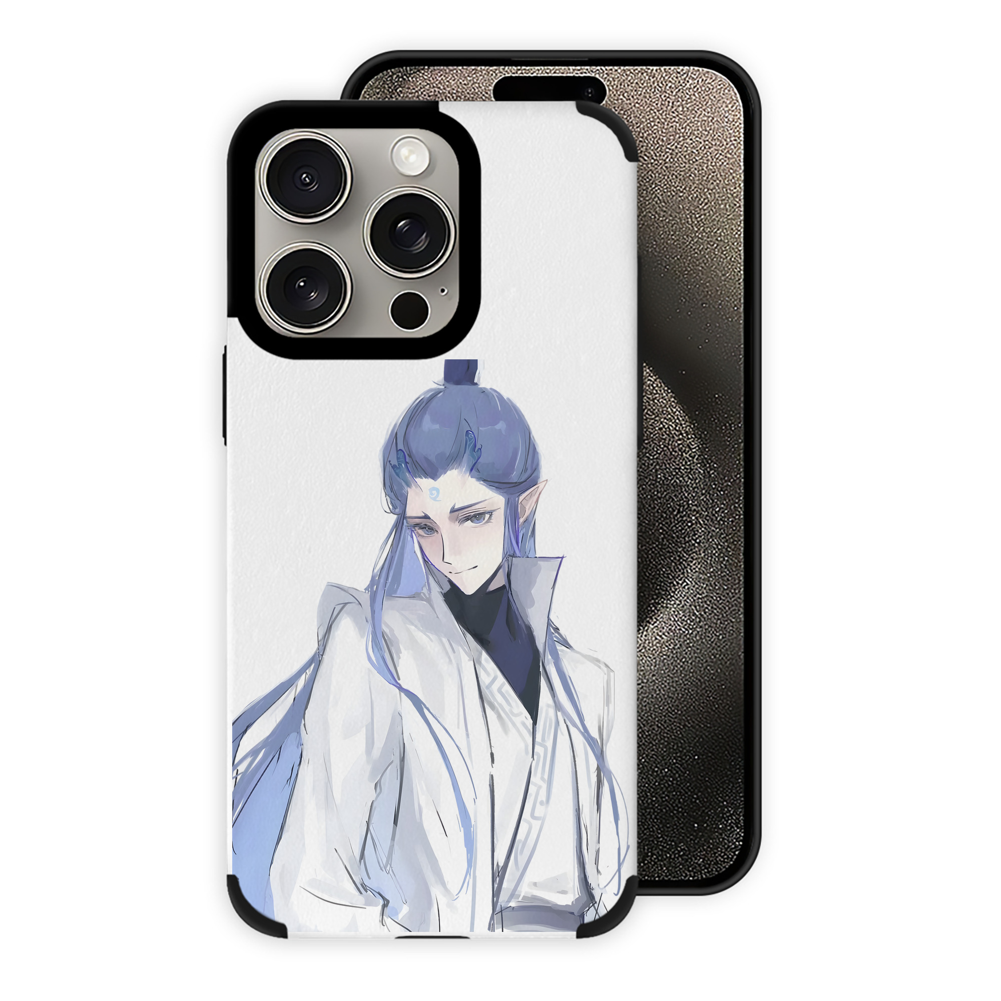 （画像用） Ne Zha 2 ナタ 魔童の大暴れ 【iPhone15ProMax対応】 PUレザー スマホケース 耐衝撃＆黄変防止