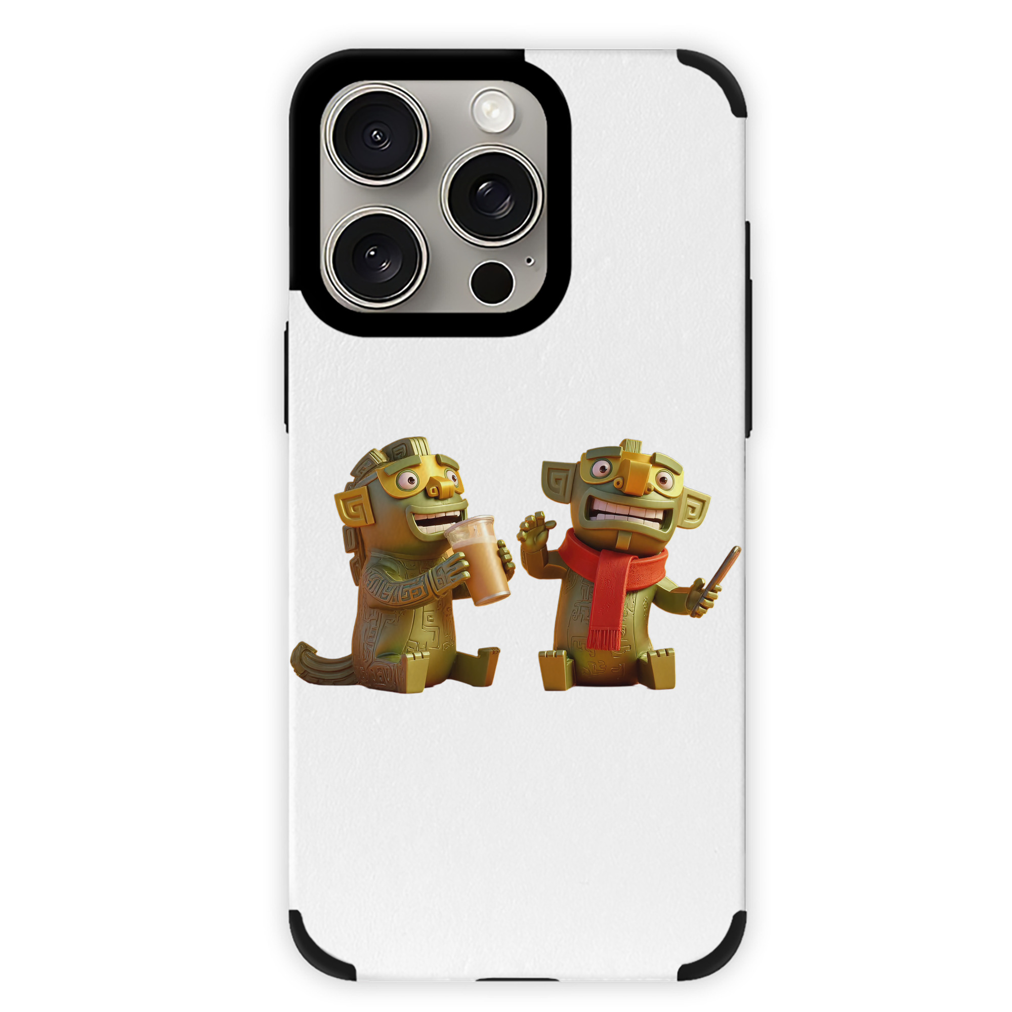 （画像用） Ne Zha 2 ナタ 魔童の大暴れ 【iPhone15ProMax対応】 PUレザー スマホケース 耐衝撃＆黄変防止