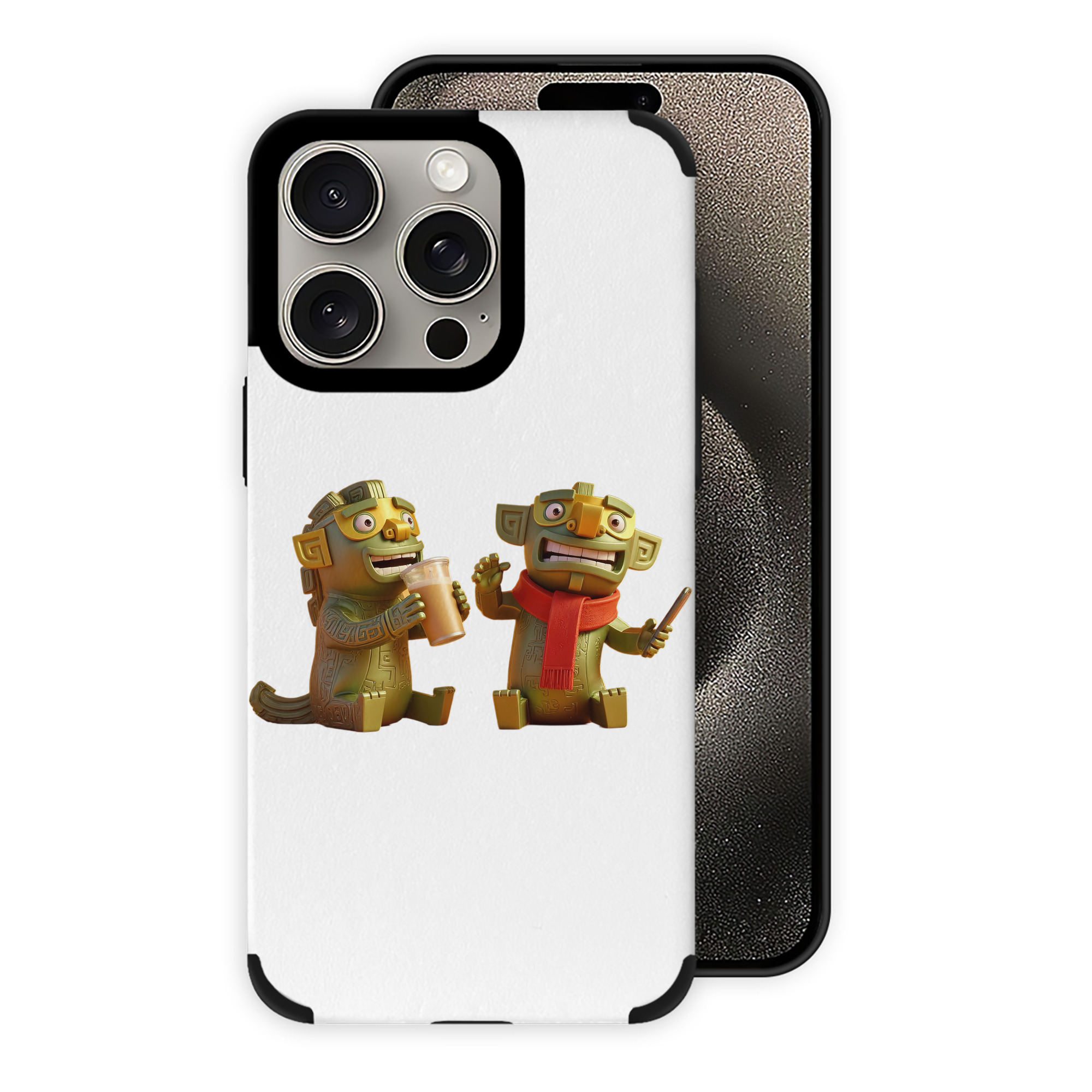 （画像用） Ne Zha 2 ナタ 魔童の大暴れ 【iPhone15ProMax対応】 PUレザー スマホケース 耐衝撃＆黄変防止